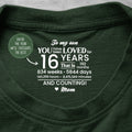 16th 18th 21st Birthday Celebrating Gift Son Daughter Grandson - Personalized Shirt