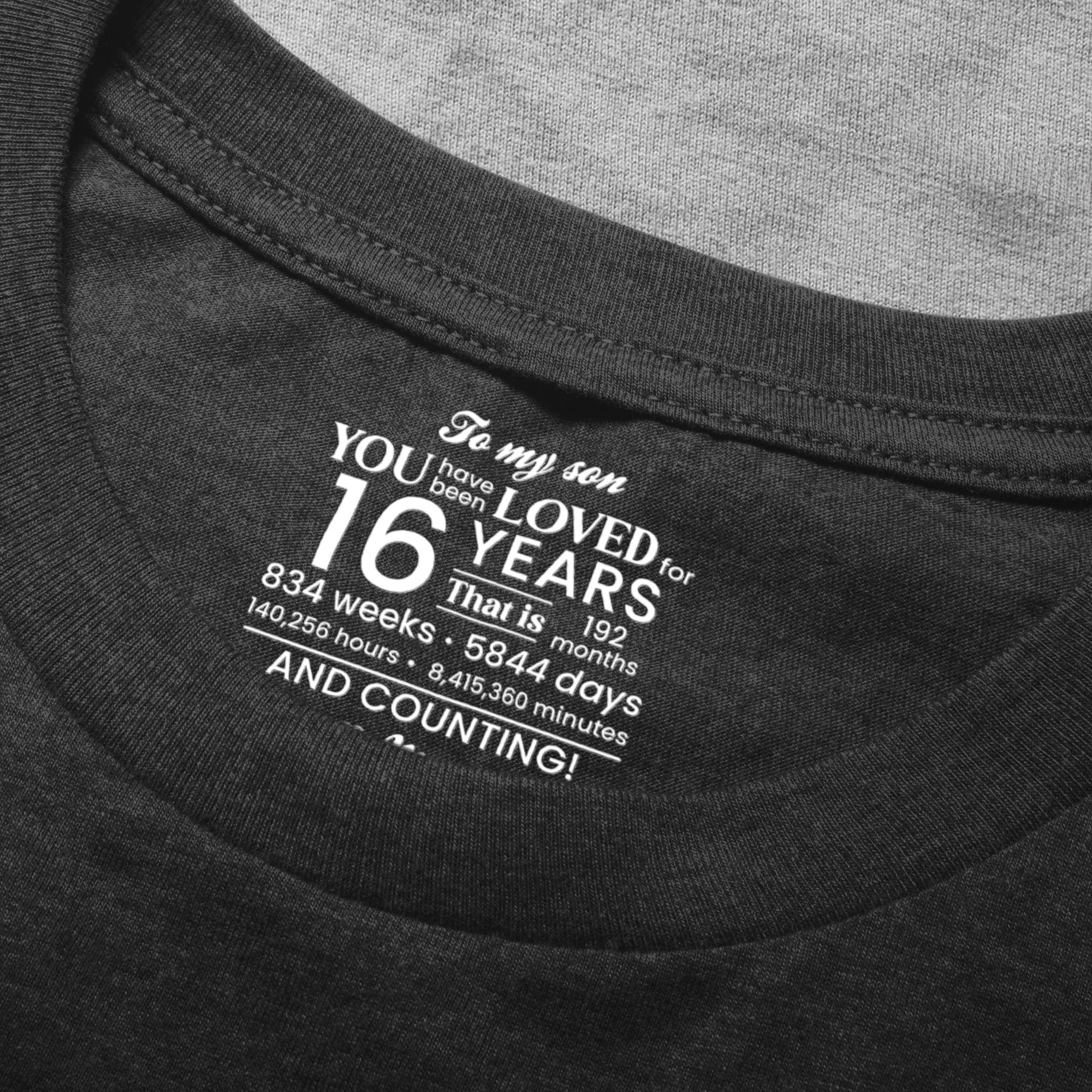 16th 18th 21st Birthday Celebrating Gift Son Daughter Grandson - Personalized Shirt