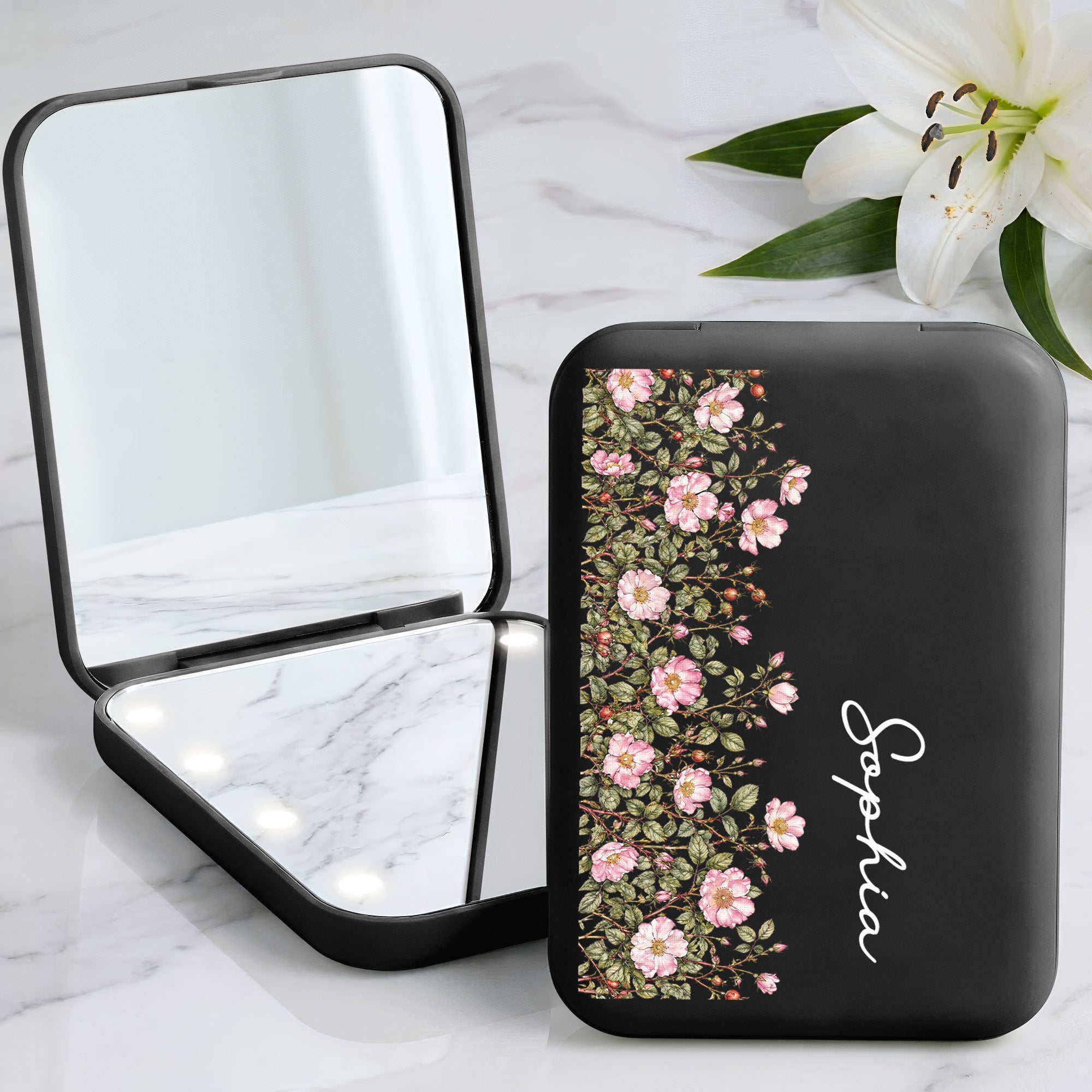 365 Birth Flower Garden Self Gift - Personalized Mirror