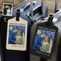 Adventure Awaits Custom Photo Van Gogh Style - Personalized Luggage Tag