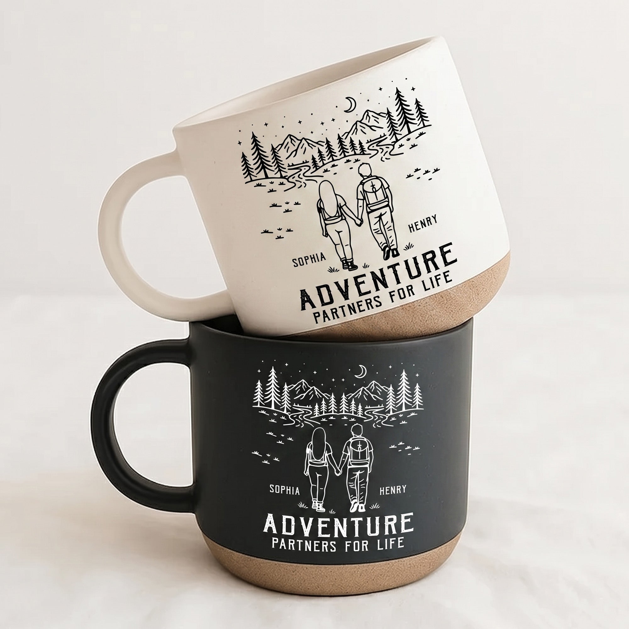 Adventure Partners For Life Couple Anniversary Gifts - Personalized Mug
