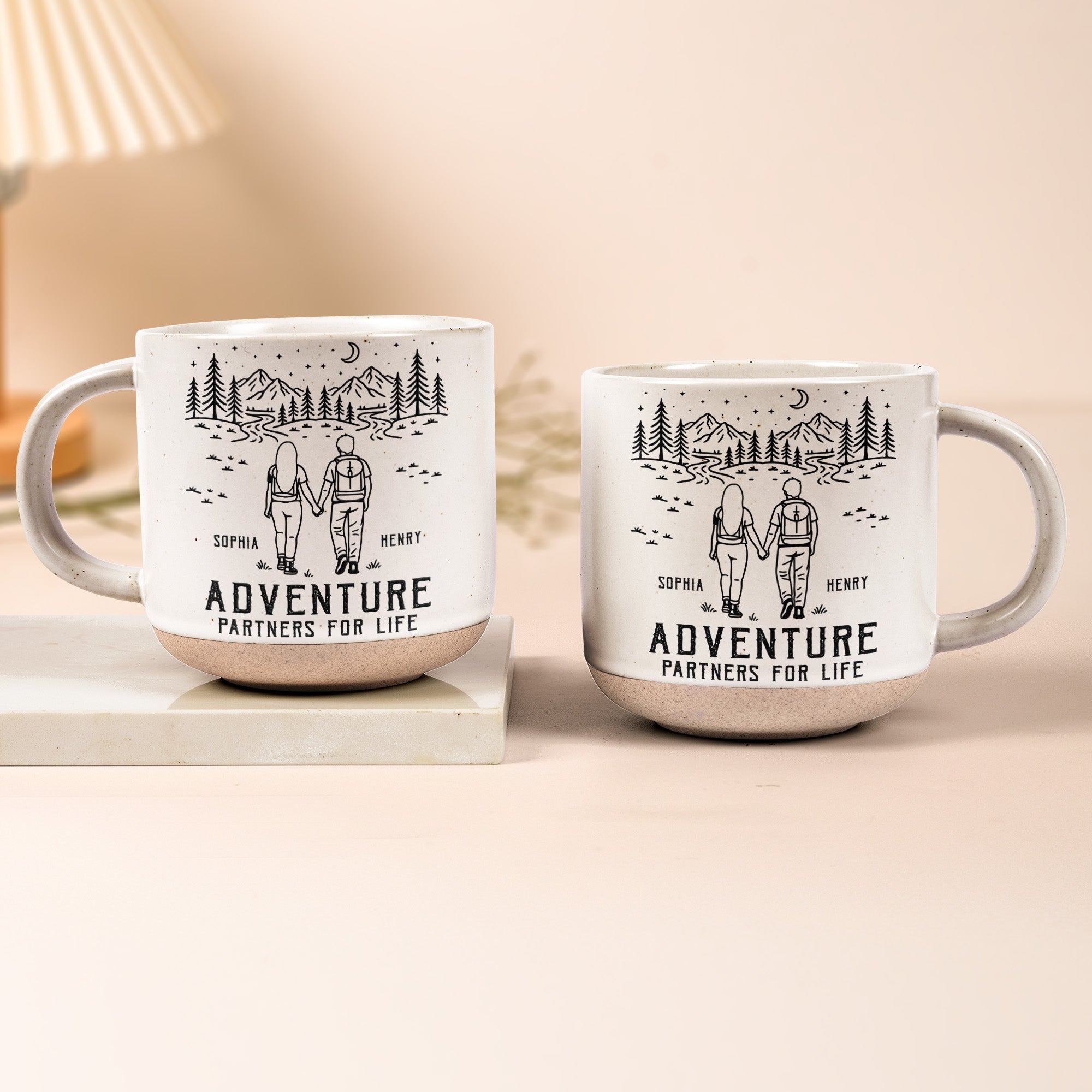 Adventure Partners For Life Couple Anniversary Gifts - Personalized Mug