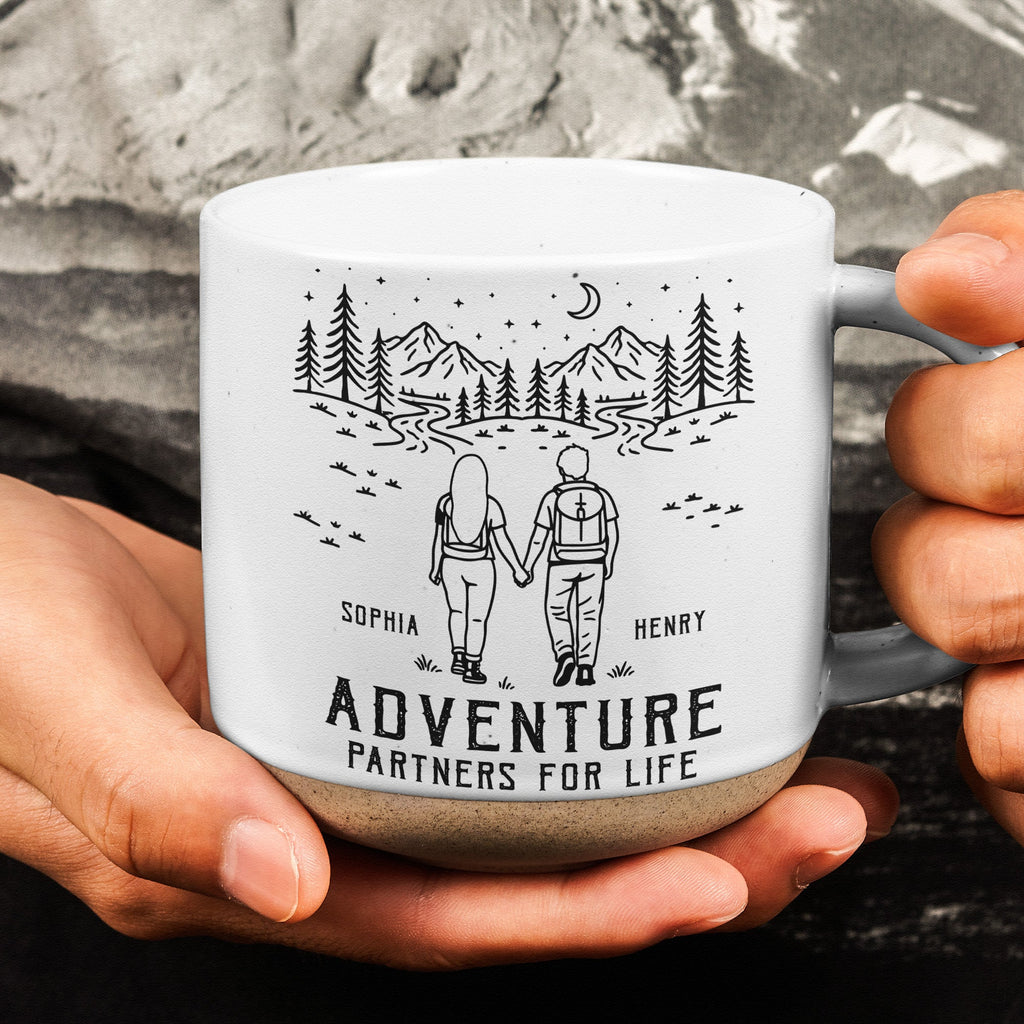 Adventure Partners For Life Couple Anniversary Gifts - Personalized Mug