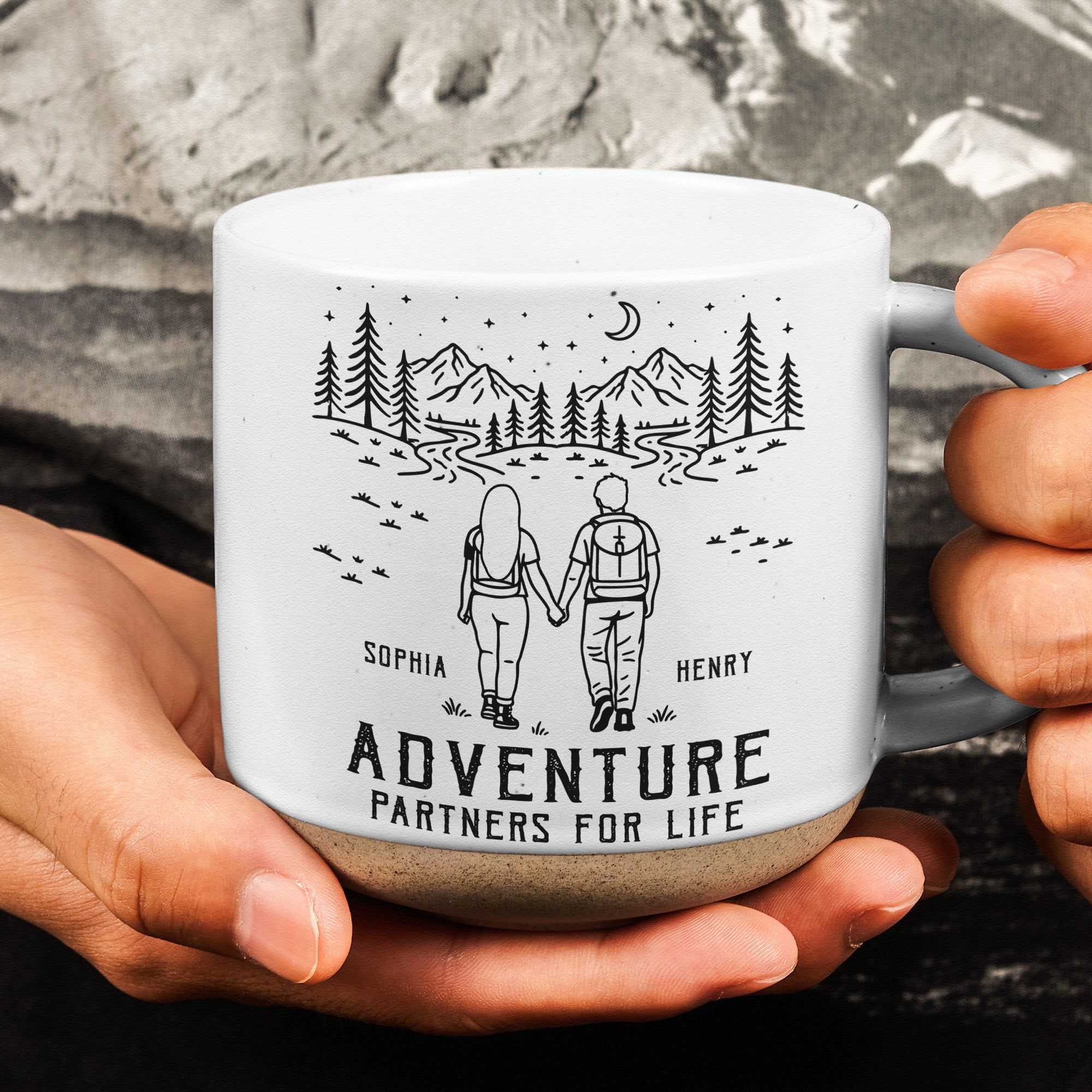 Adventure Partners For Life Couple Anniversary Gifts - Personalized Mug