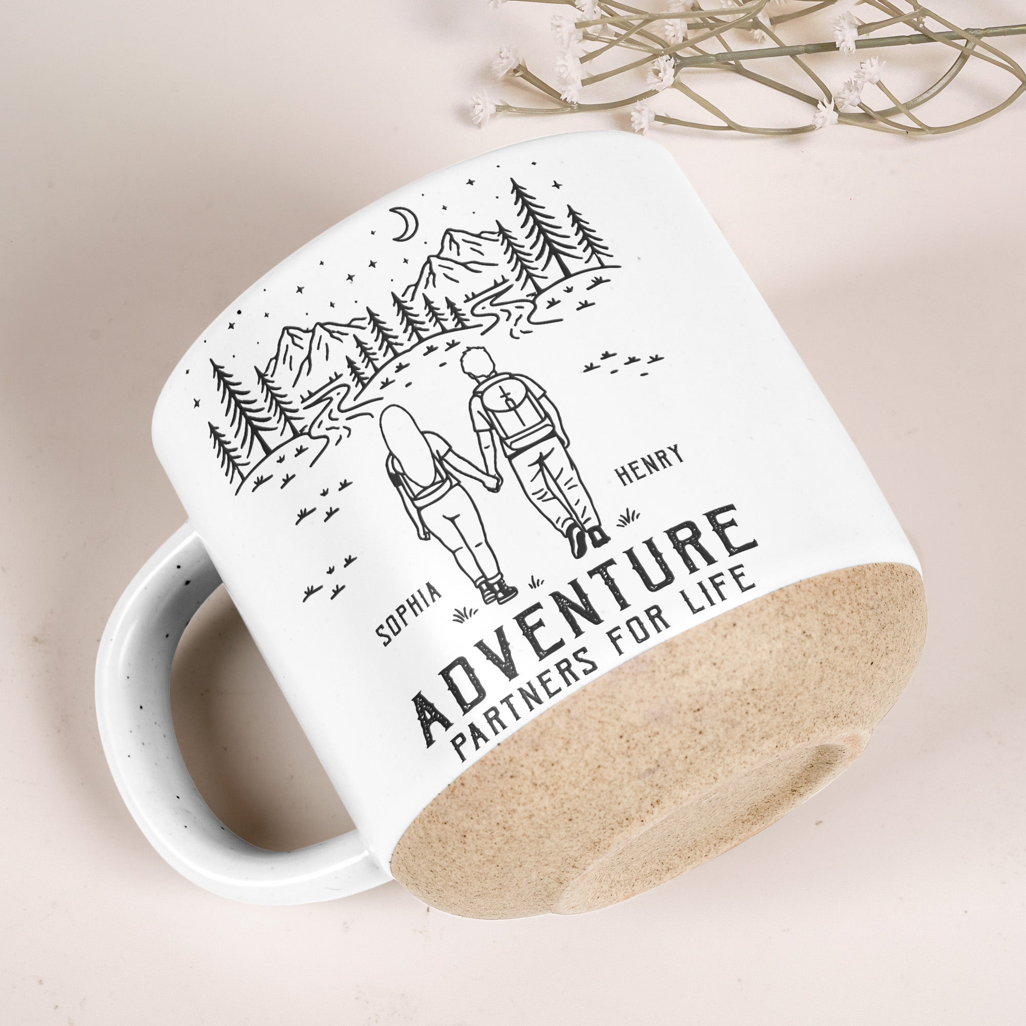 Adventure Partners For Life Couple Anniversary Gifts - Personalized Mug