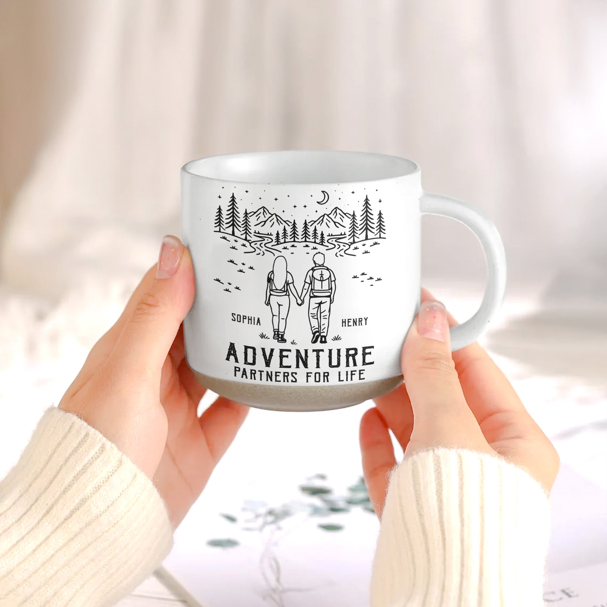 Adventure Partners For Life Couple Anniversary Gifts - Personalized Mug