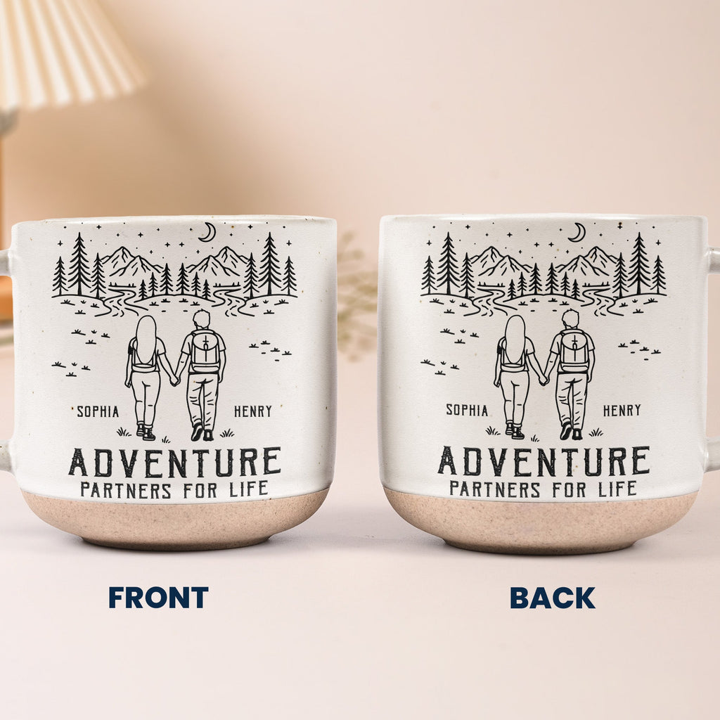 Adventure Partners For Life Couple Anniversary Gifts - Personalized Mug