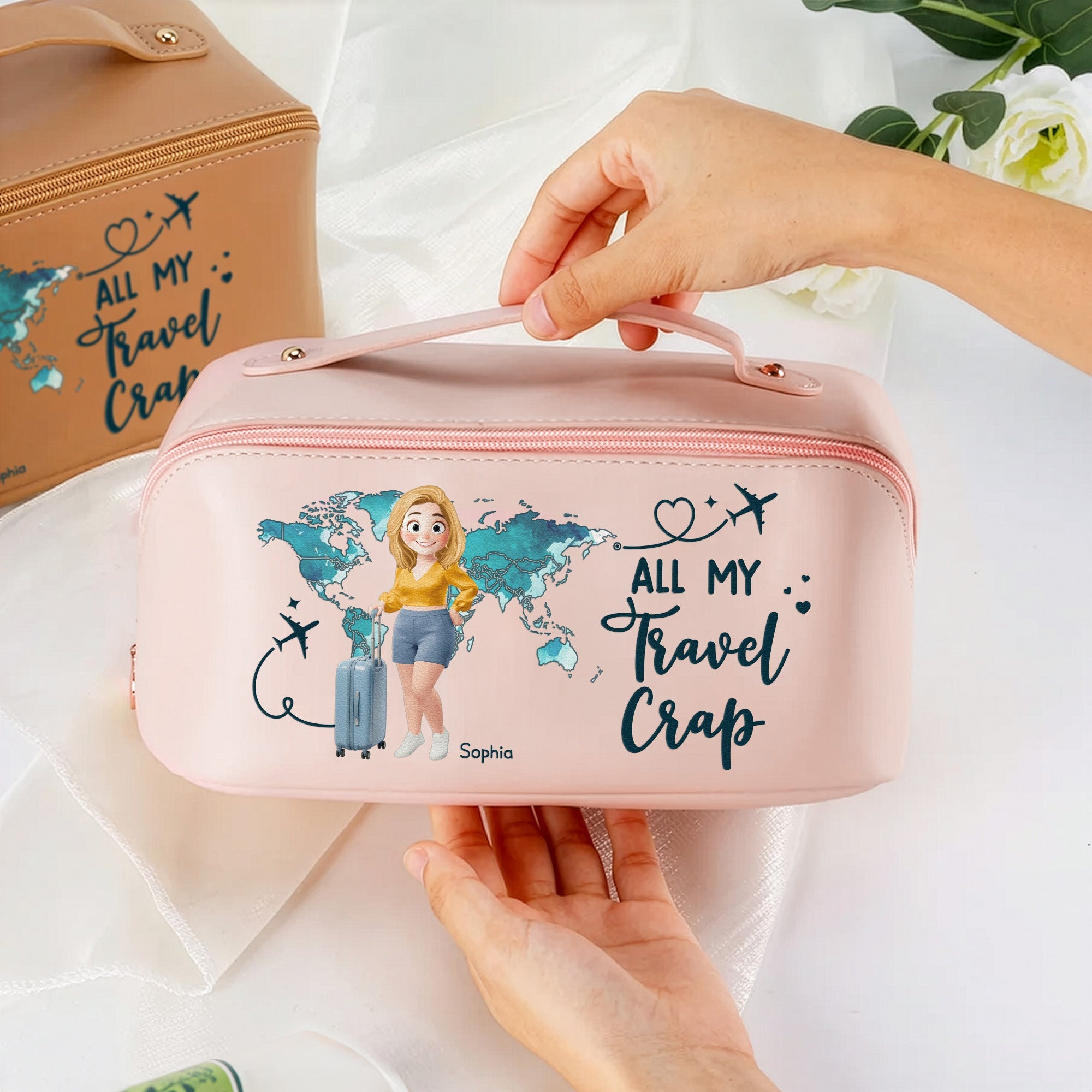 All My Travel Crap - Personalized Makeup Bag