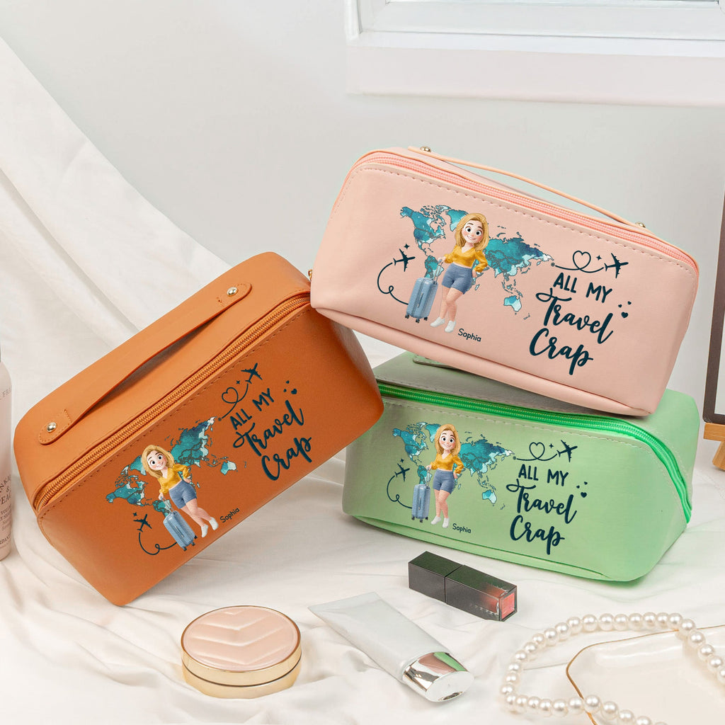All My Travel Crap - Personalized Makeup Bag