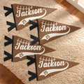 American Football Player Custom Name And Number - Personalized Pennant
