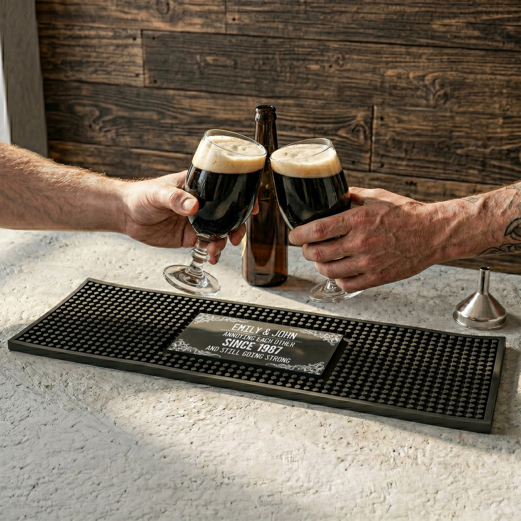 Annoying Each Other And Still Going Strong - Anniversary Gifts For Couples - Personalized Bar Mat