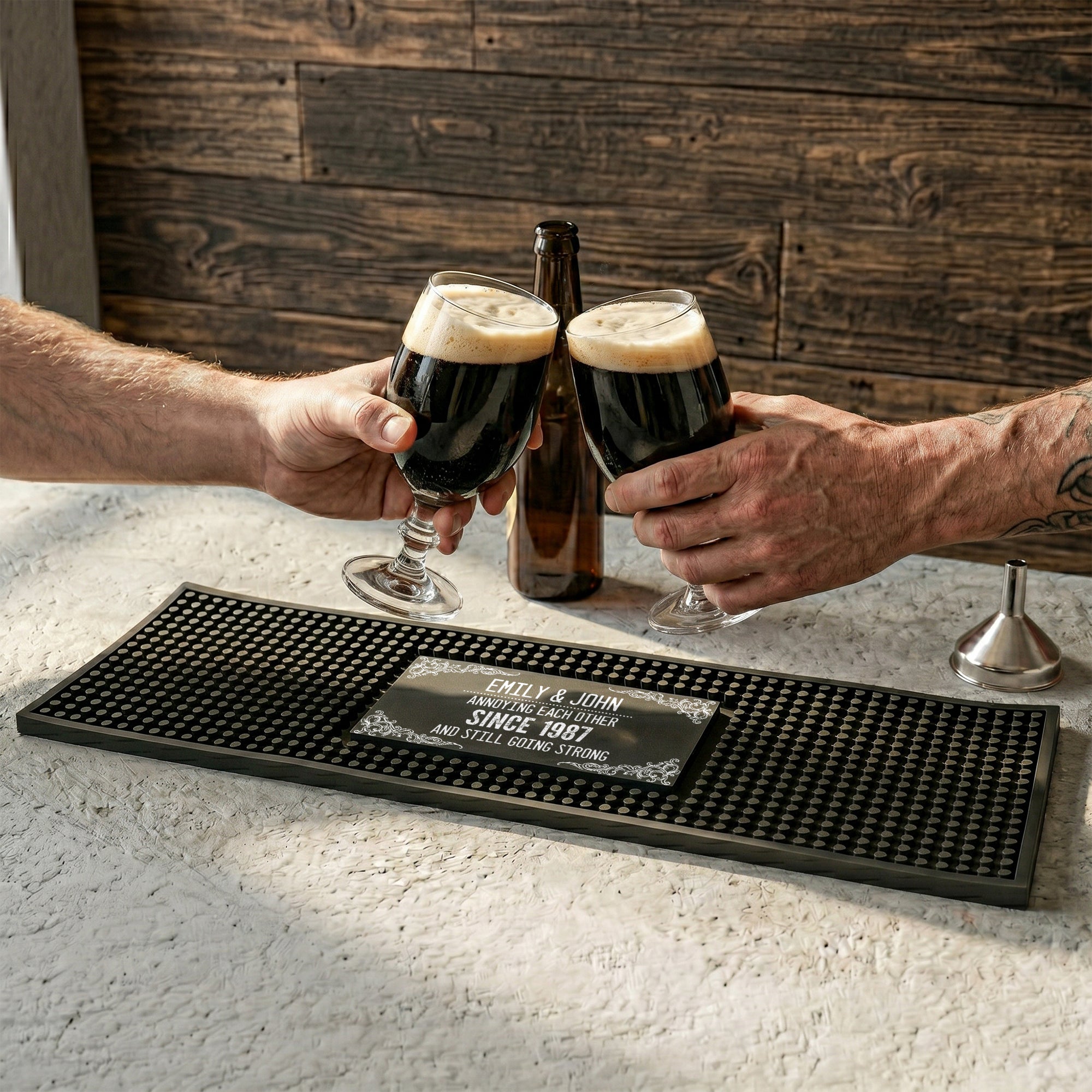 Annoying Each Other And Still Going Strong - Anniversary Gifts For Couples - Personalized Bar Mat