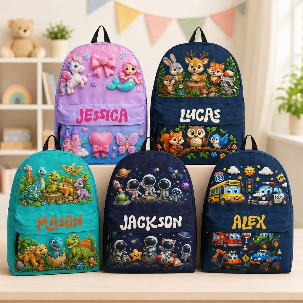 Back To School Kid - Personalized Backpack