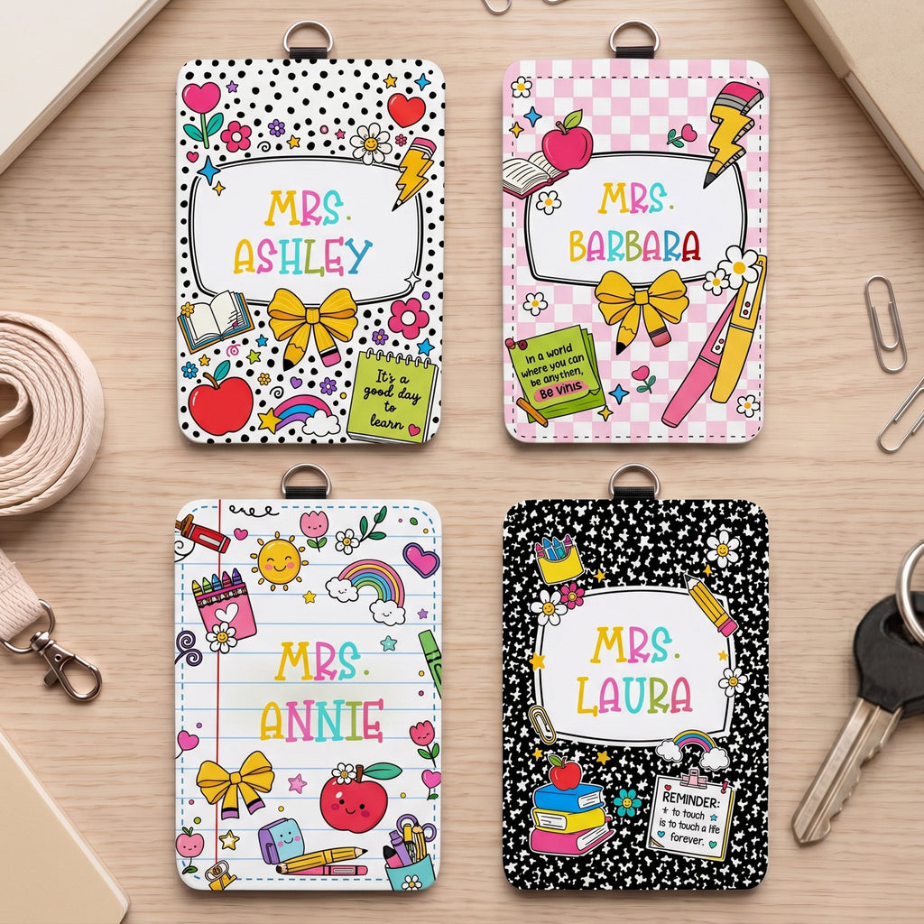 Back To School Teacher Gifts Classroom Supplies - Personalized Badge Holder