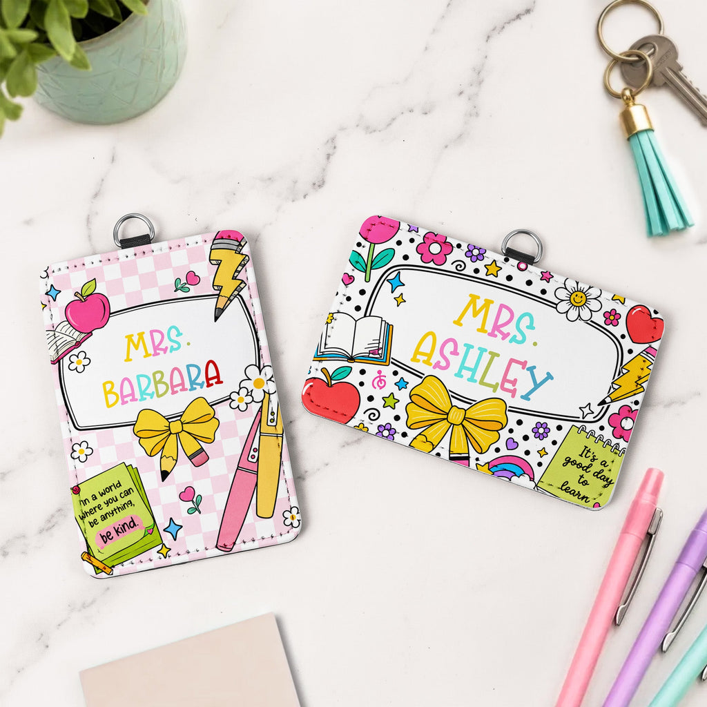 Back To School Teacher Gifts Classroom Supplies - Personalized Badge Holder