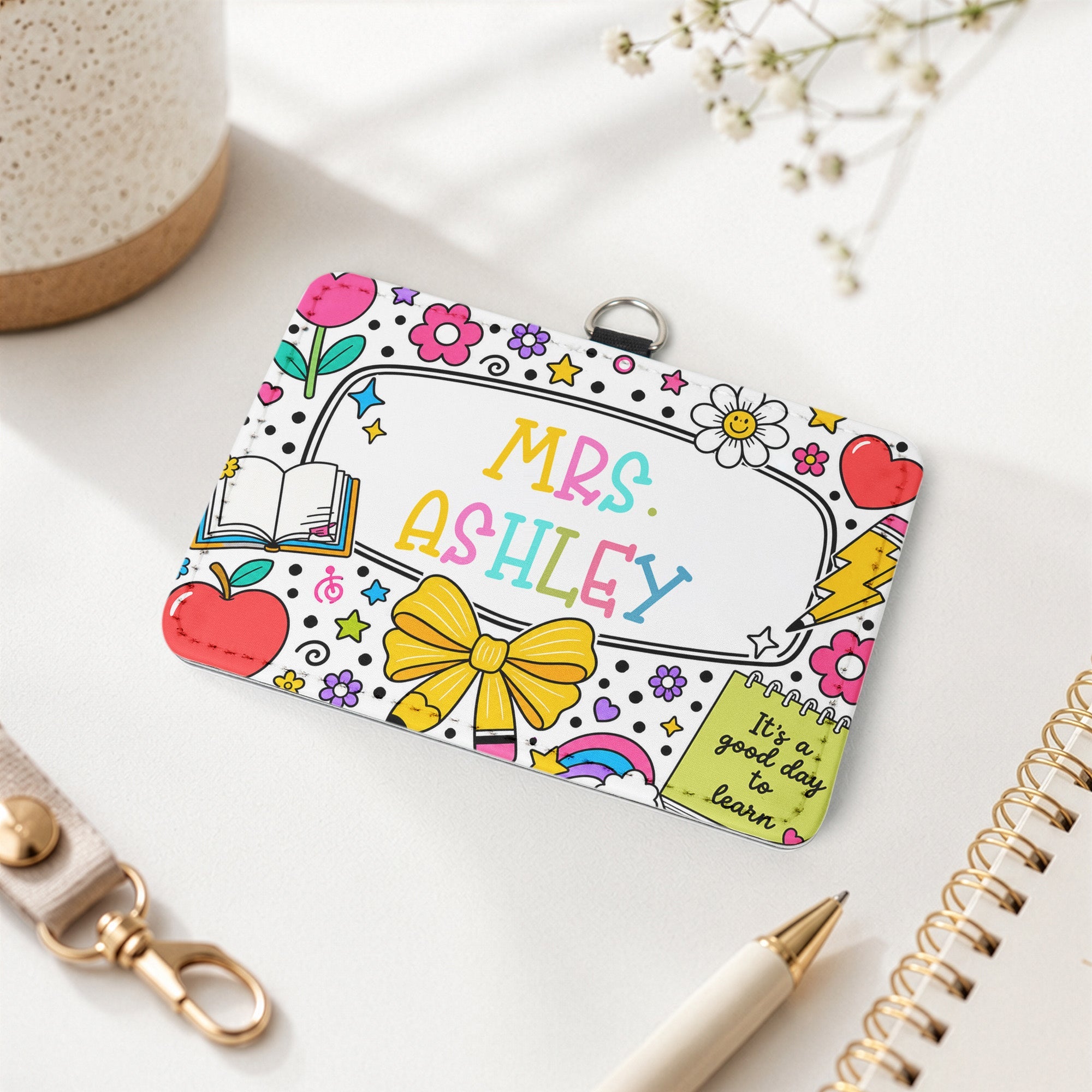 Back To School Teacher Gifts Classroom Supplies - Personalized Badge Holder
