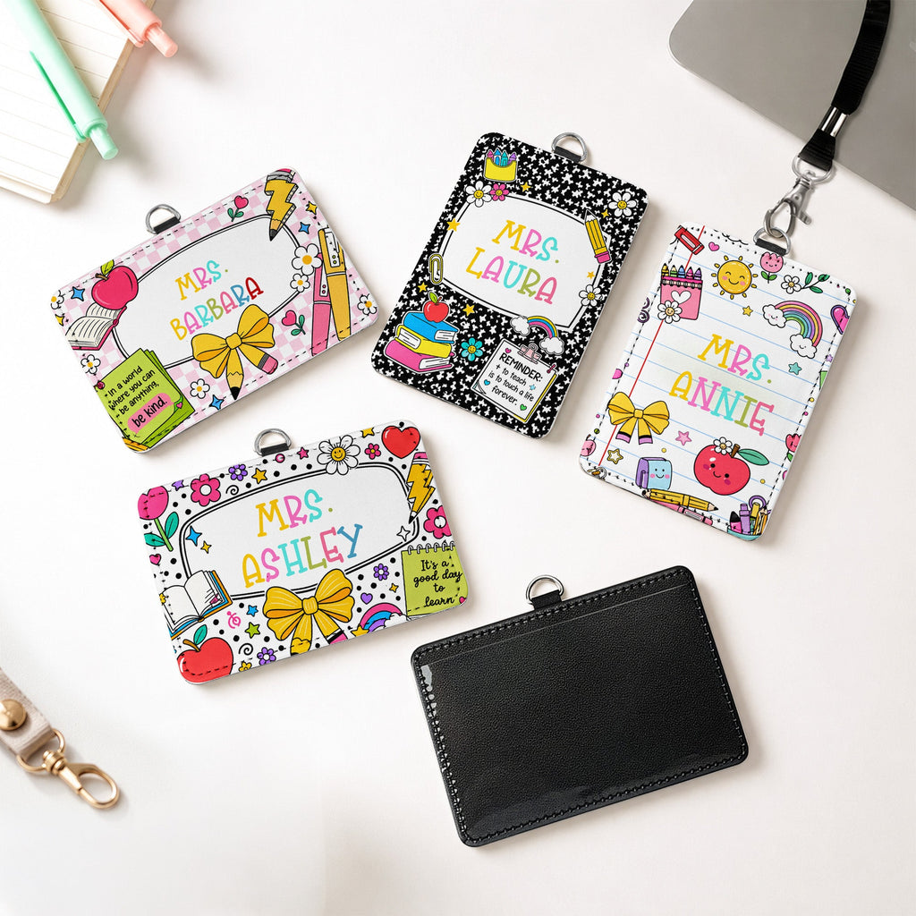 Back To School Teacher Gifts Classroom Supplies - Personalized Badge Holder