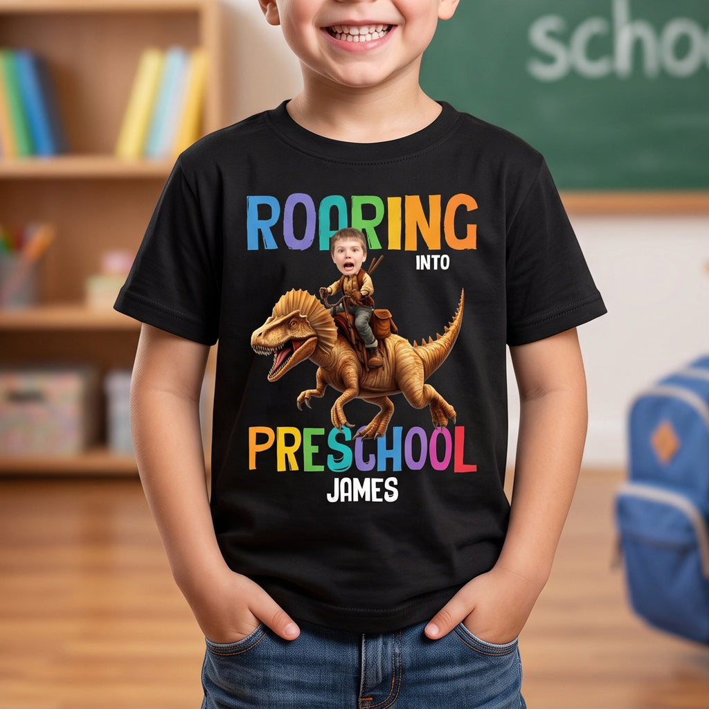 Back To School Custom Favorite Dino For Kids - Personalized Shirt