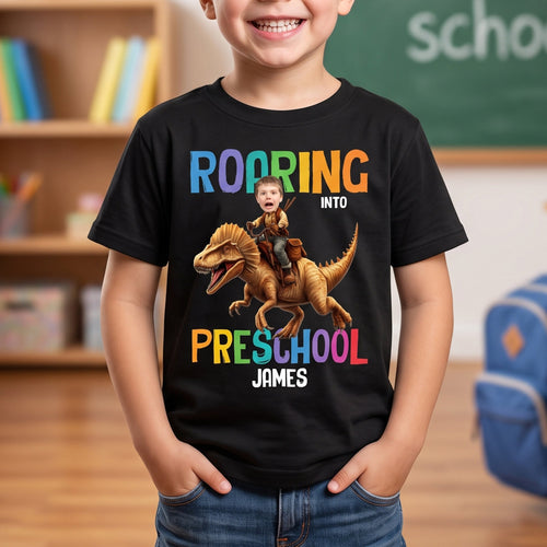 Back To School Custom Favorite Dino For Kids - Personalized Shirt