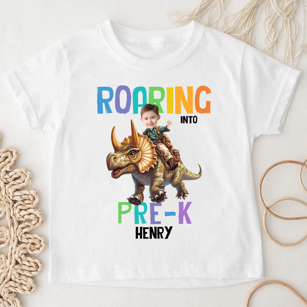 Back To School Custom Favorite Dino For Kids - Personalized Shirt