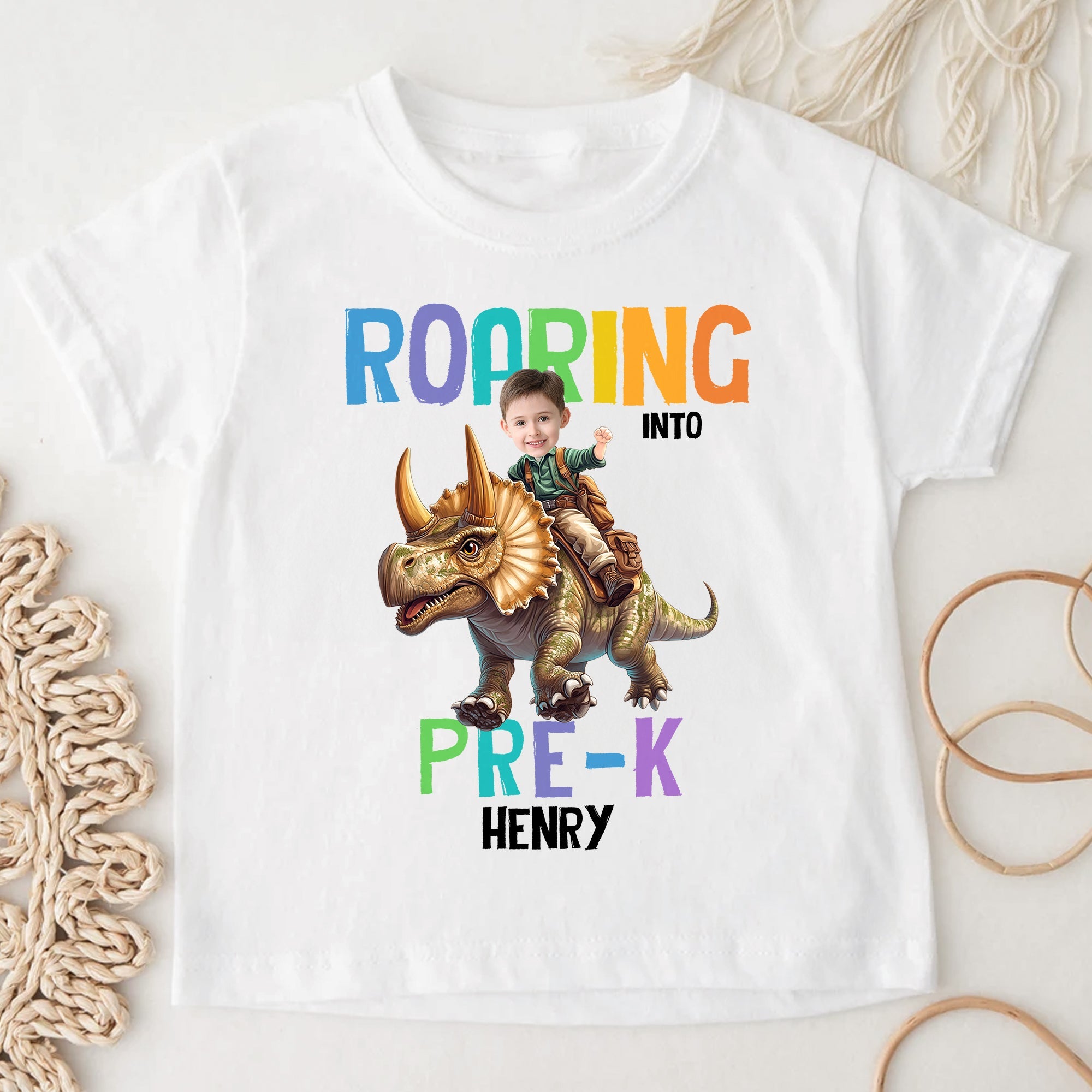 Back To School Custom Favorite Dino For Kids - Personalized Shirt