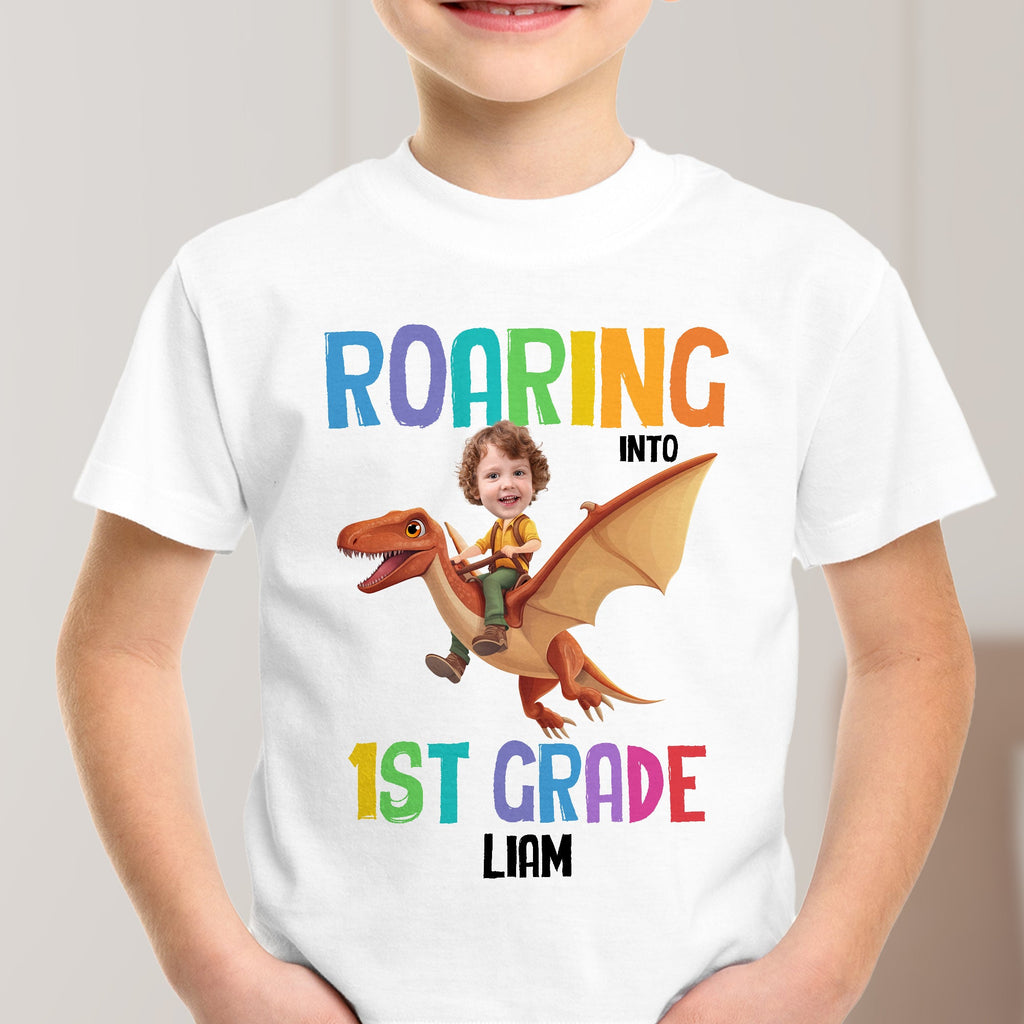 Back To School Custom Favorite Dino For Kids - Personalized Shirt