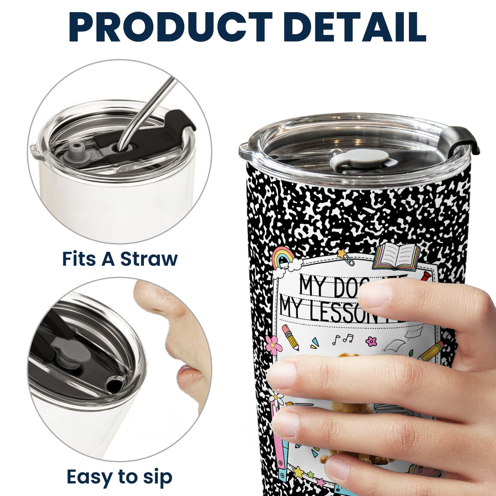 Back To School Gift For Teacher My Dog Ate My Lesson Plan - Personalized Tumbler