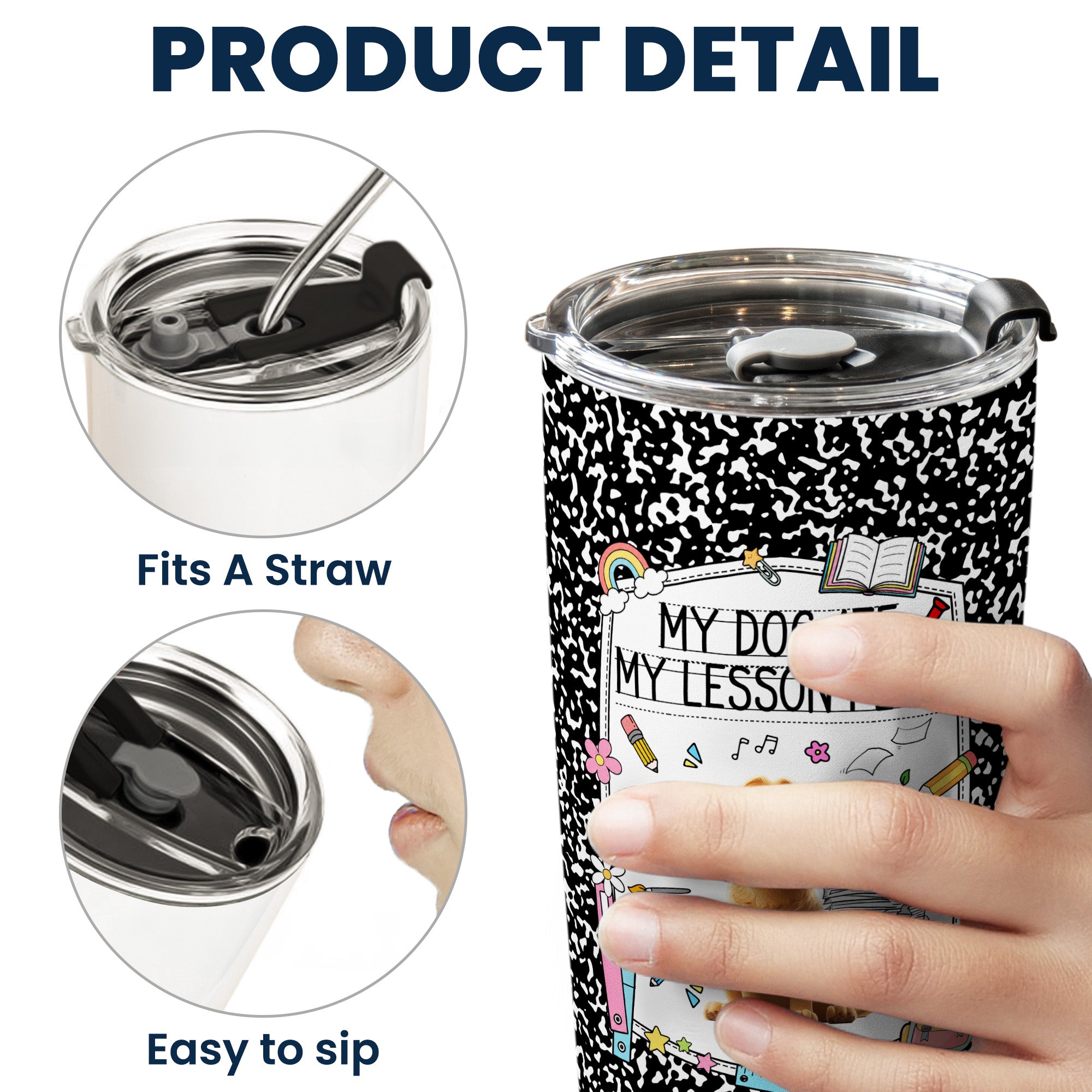 Back To School Gift For Teacher My Dog Ate My Lesson Plan - Personalized Tumbler