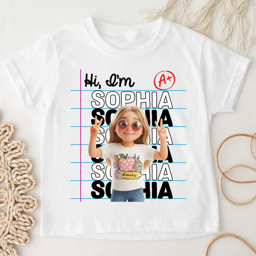 Back To Shool Kid Shirt My Name Is - Personalized Shirt