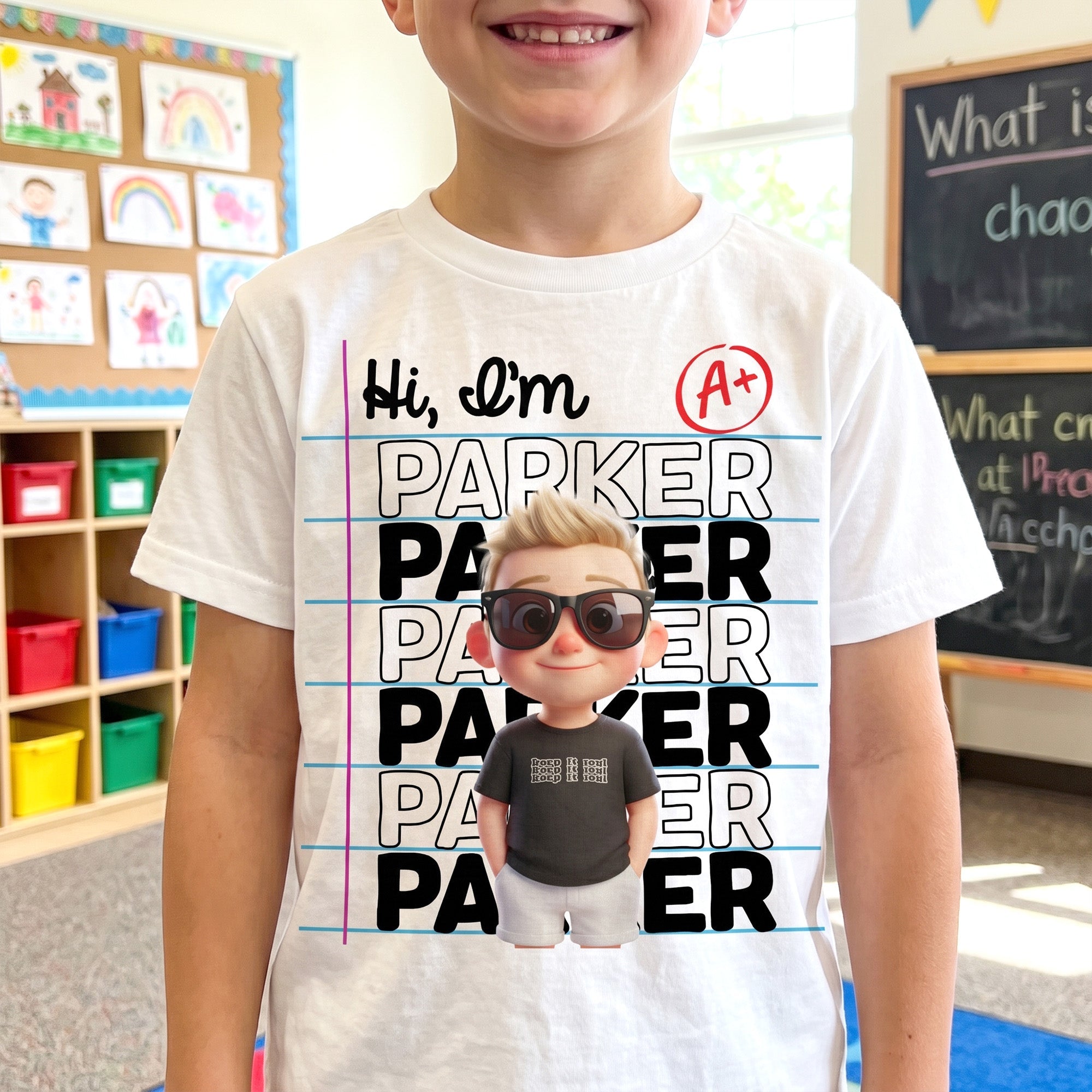 Back To Shool Kid Shirt My Name Is - Personalized Shirt