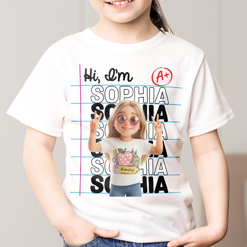 Back To Shool Kid Shirt My Name Is - Personalized Shirt