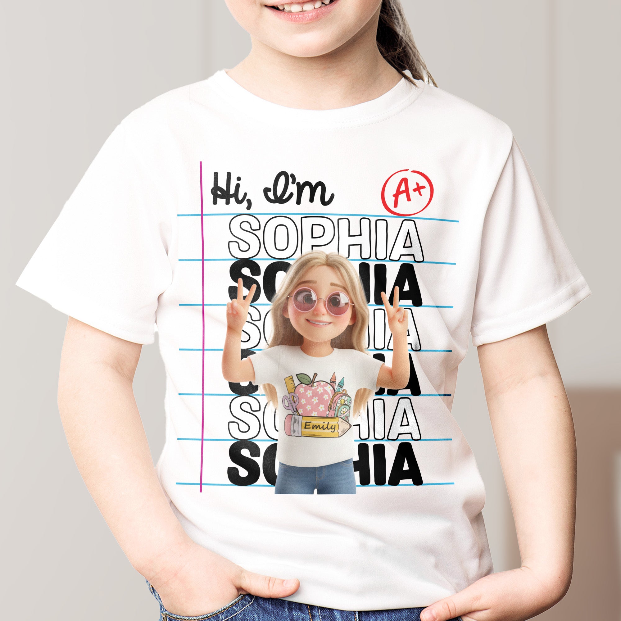 Back To Shool Kid Shirt My Name Is - Personalized Shirt