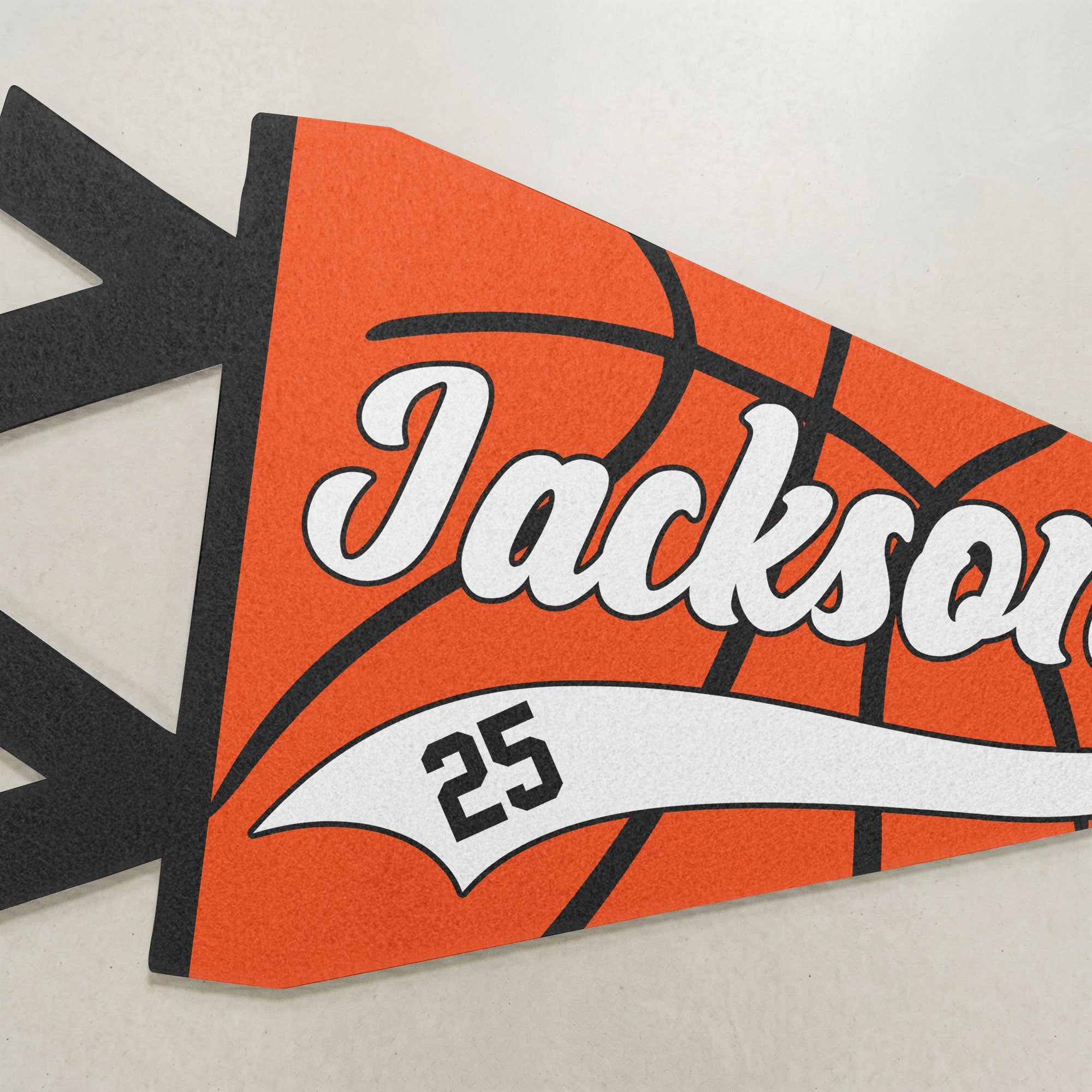 Basketball Player Custom Name And Number - Personalized Pennant