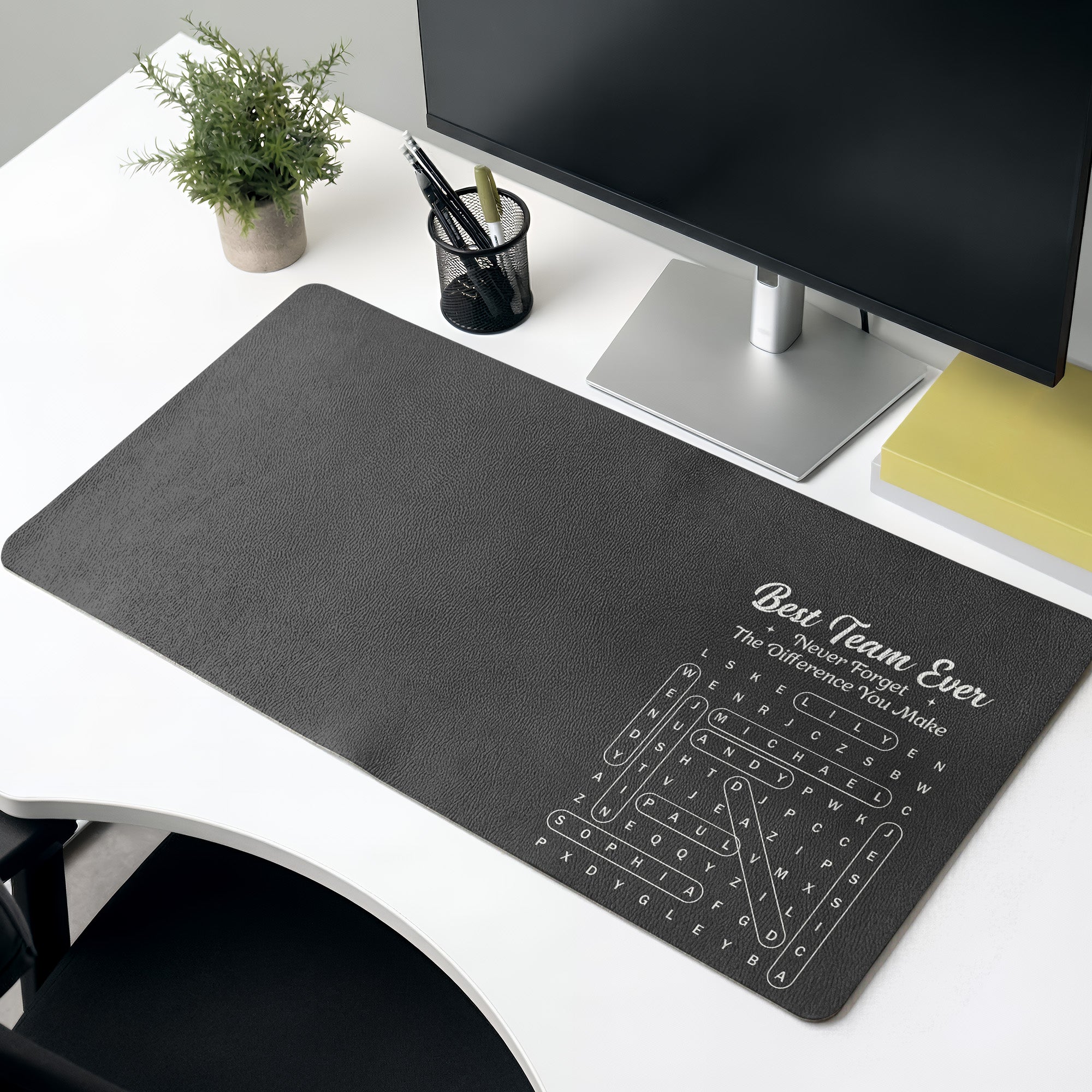 Best Team Ever Custom Word Search - Personalized Desk Mat