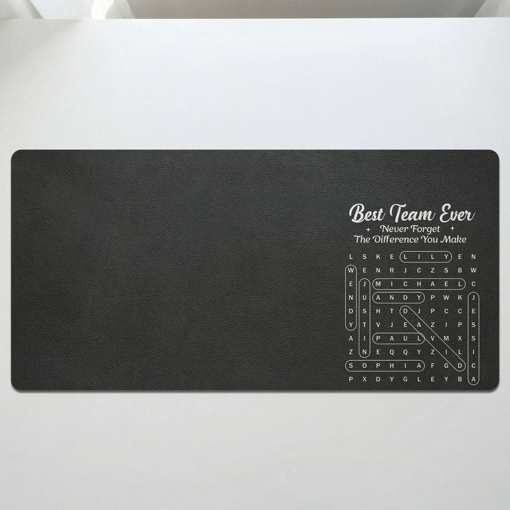Best Team Ever Custom Word Search - Personalized Desk Mat