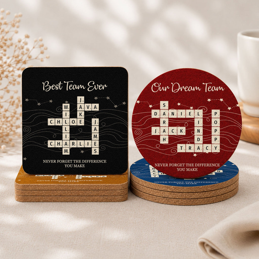 Best Team Ever Gift For Coworkers - Personalized Coasters