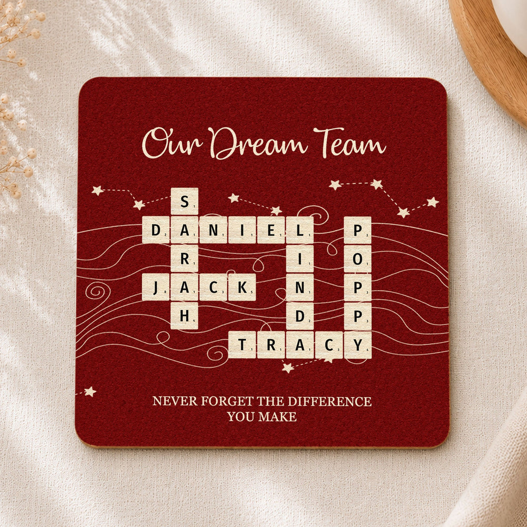 Best Team Ever Gift For Coworkers - Personalized Coasters