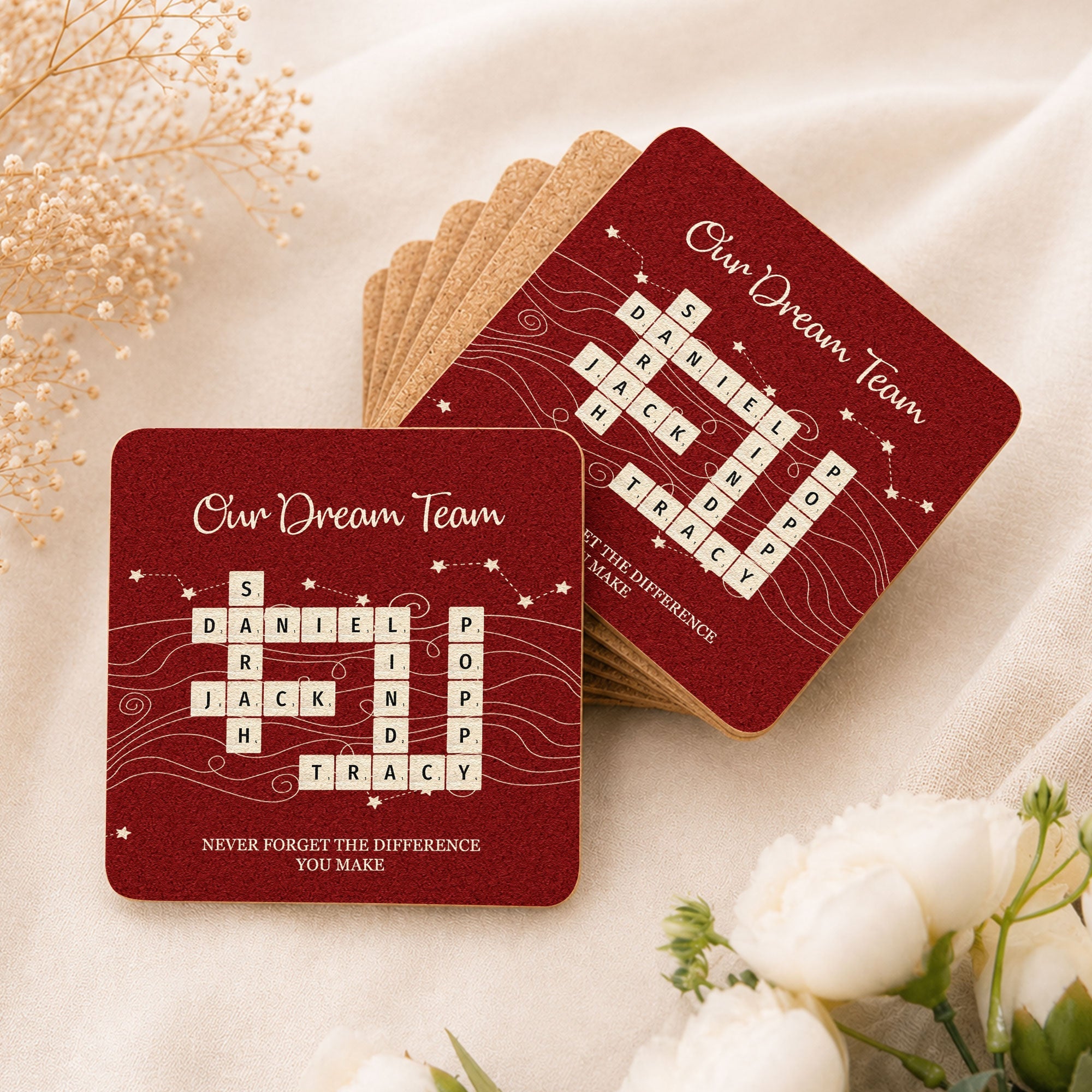 Best Team Ever Gift For Coworkers - Personalized Coasters
