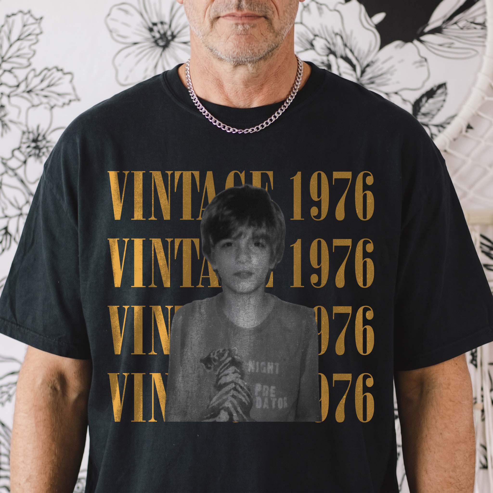 Birthday Party Custom Vintage Photo And Year, Childhood Photo, Comfort Tee - Personalized Shirt