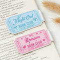 Bookish Ticket, Custom Book Club - Personalized Bookmark