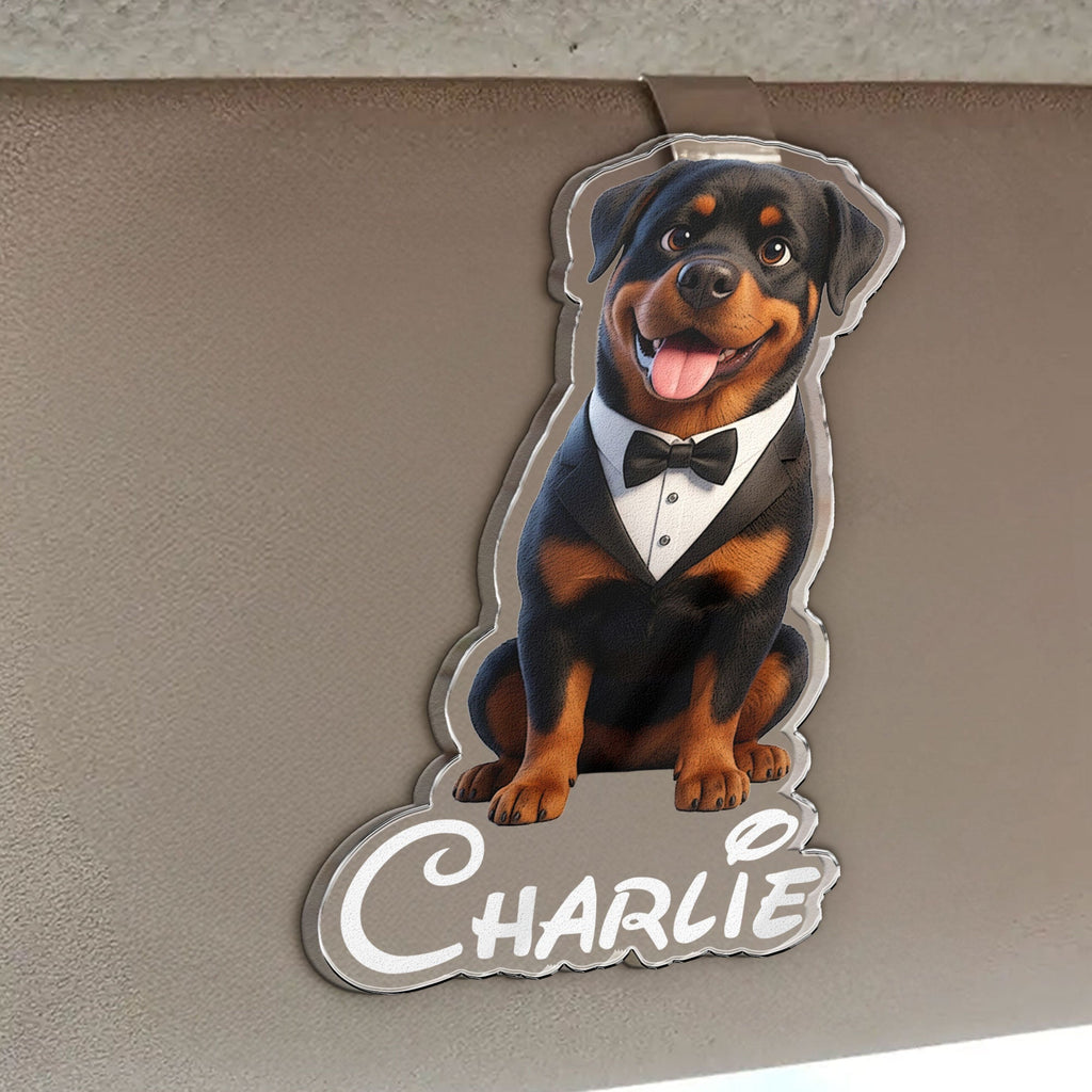 Cartoon Your Pet - Cute Gifts For Dog Mom, Cat Mom - Personalized Car Visor Clip