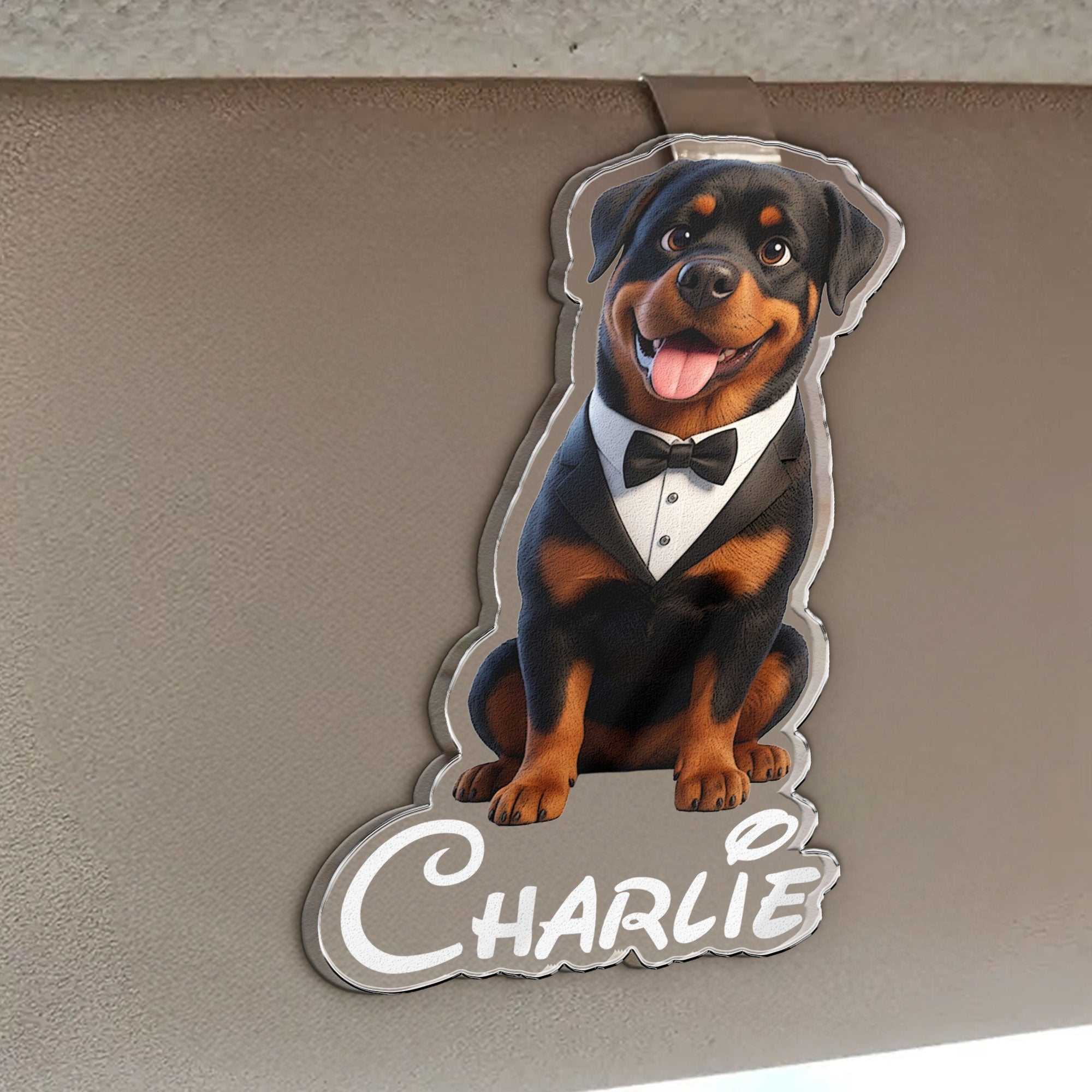 Cartoon Your Pet - Cute Gifts For Dog Mom, Cat Mom - Personalized Car Visor Clip
