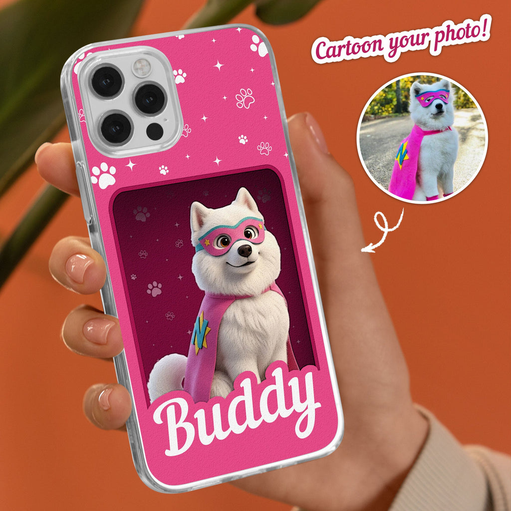 Cartoon Your Pet - Cute Gifts For Dog Mom, Cat Mom - Personalized Phone Case