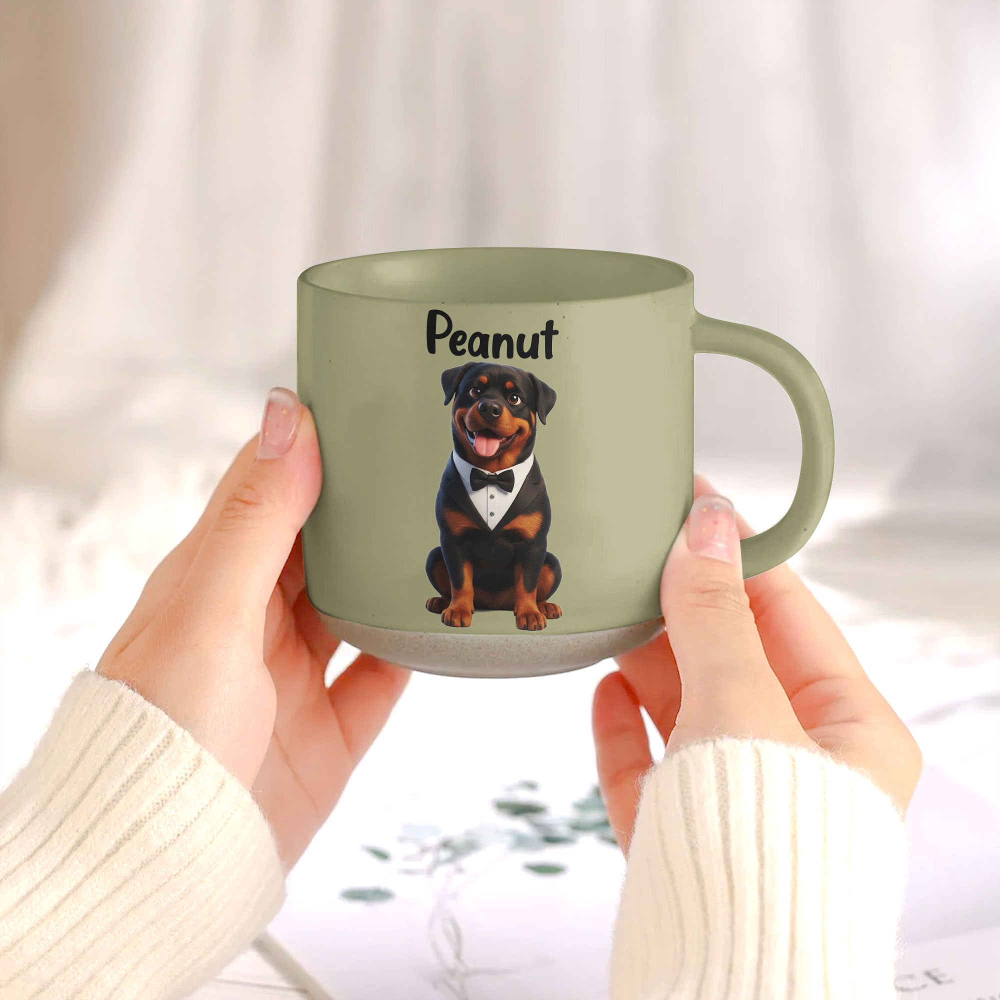 Cartoon Your Pet - Gifts For Dog Lovers, Cat Lovers Pottery Coffee Cup - Personalized Mug