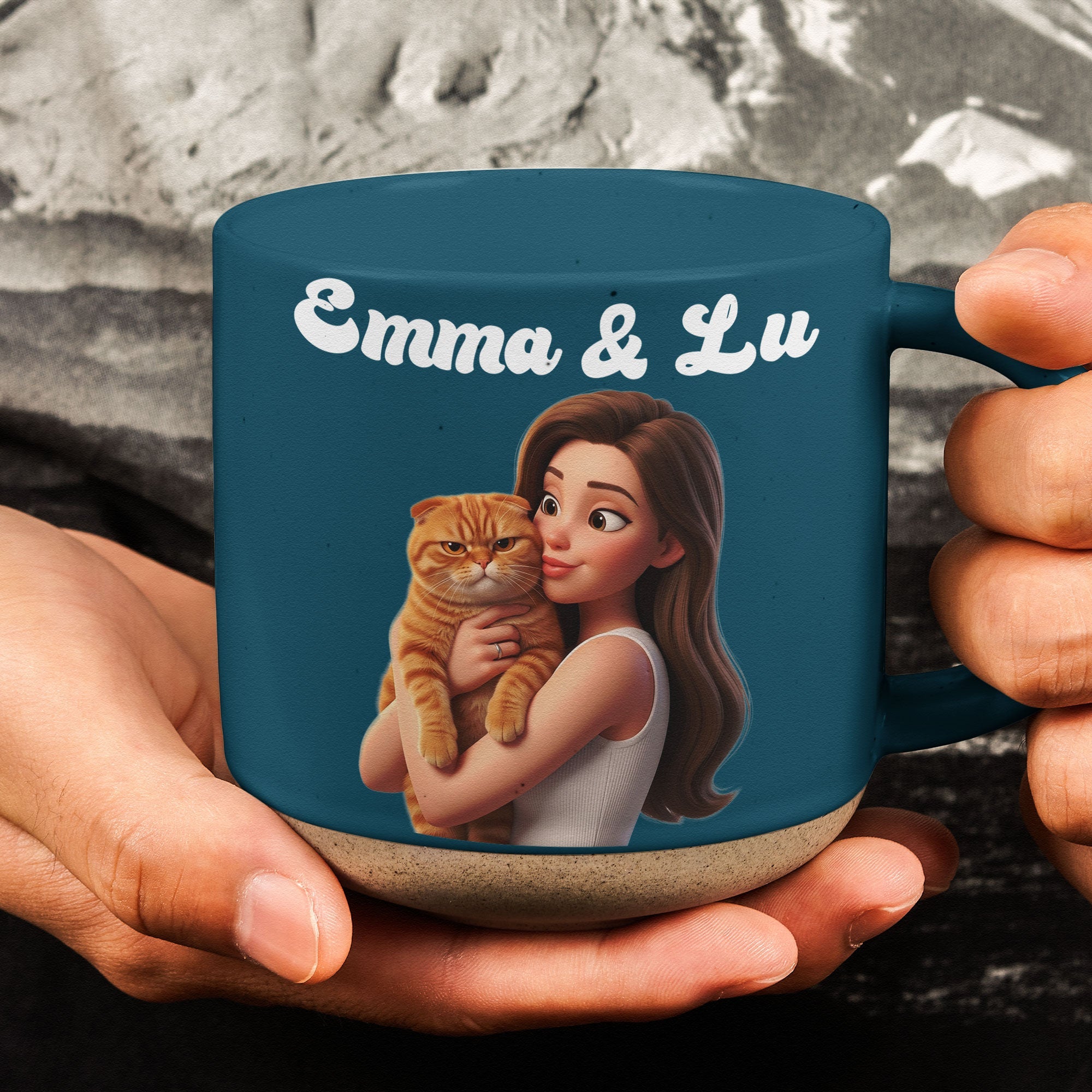 Cartoon Your Pet - Gifts For Dog Lovers, Cat Lovers Pottery Coffee Cup - Personalized Mug