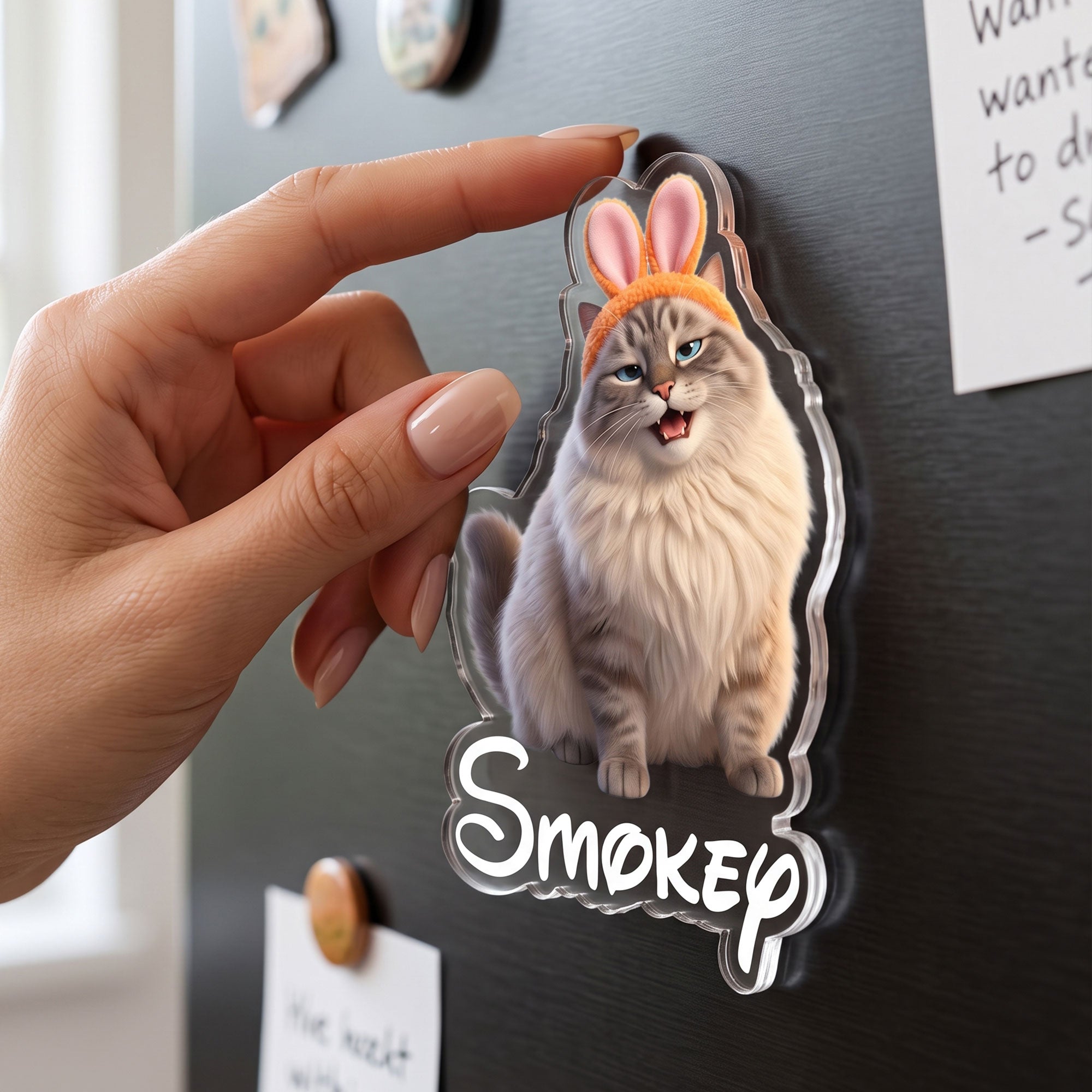Cartoon Your Pet - Gifts For Dog Mom, Cat Mom - Personalized Magnet
