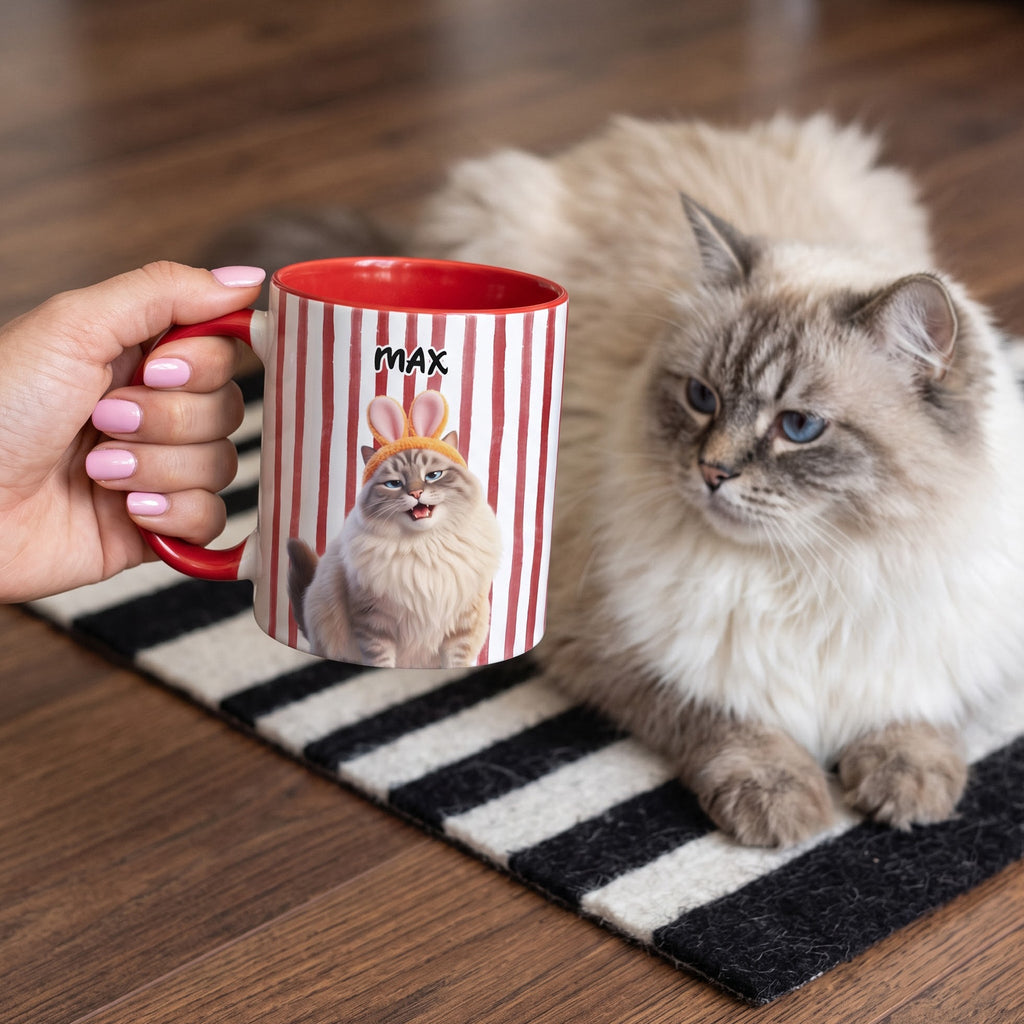 Cartoon Your Pet - Gifts For Dog Mom, Cat Mom - Personalized Mug