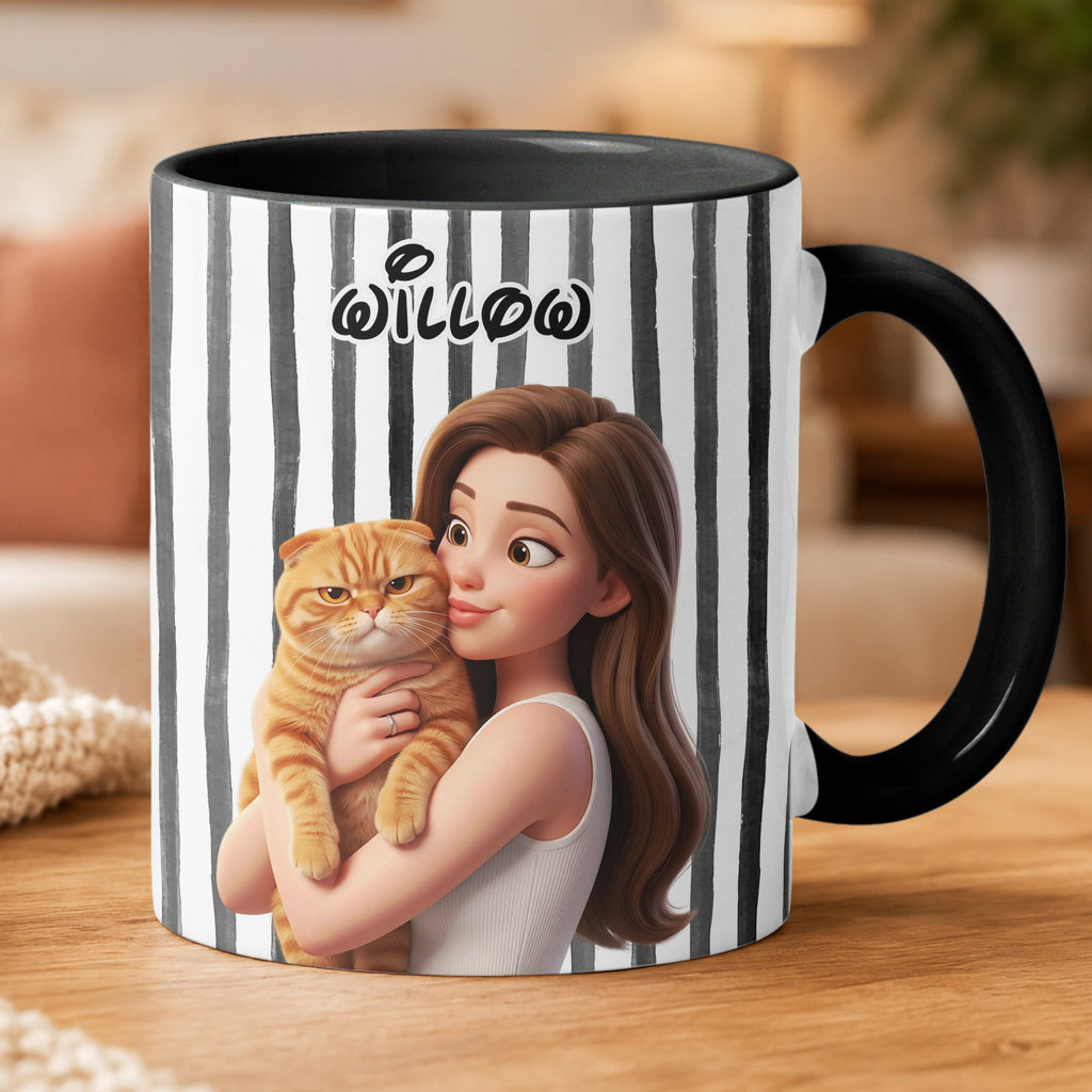 Cartoon Your Pet - Gifts For Dog Mom, Cat Mom - Personalized Mug