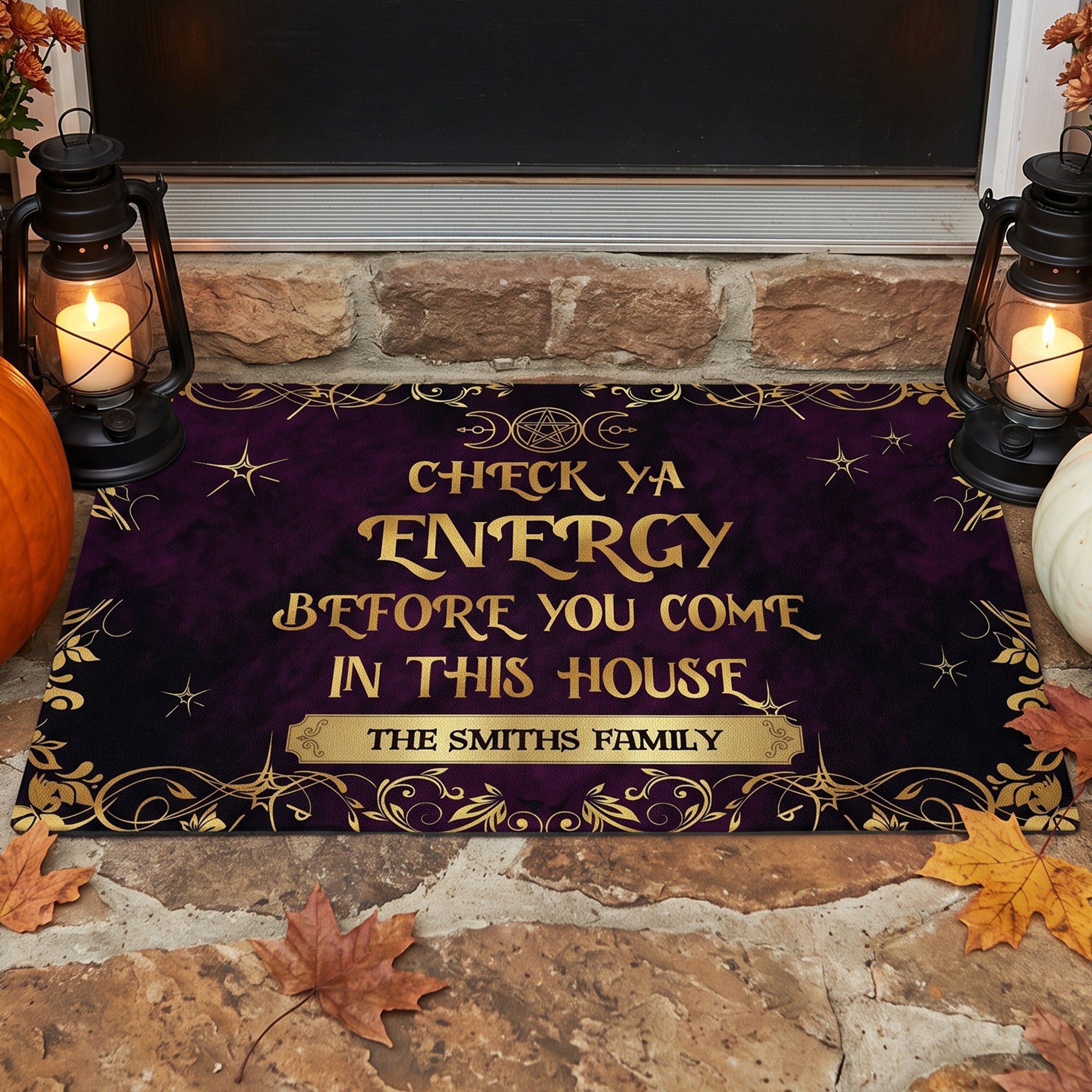 Check Ya Energy Before You Come In This House - Personalized Doormat