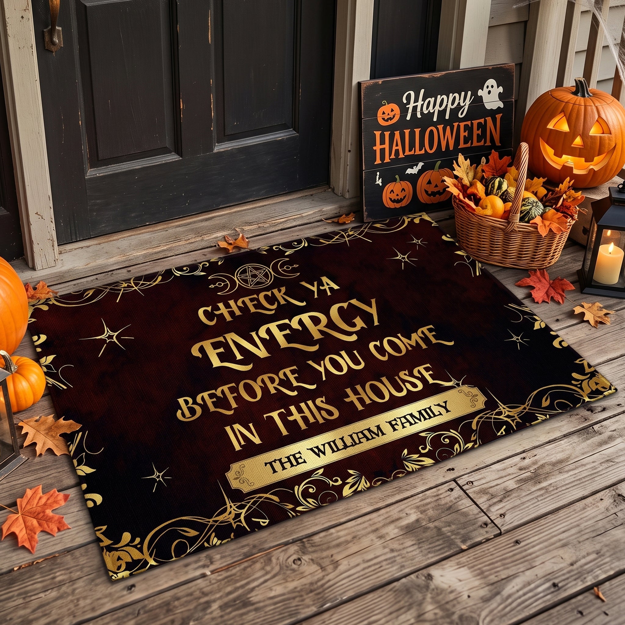 Check Ya Energy Before You Come In This House - Personalized Doormat